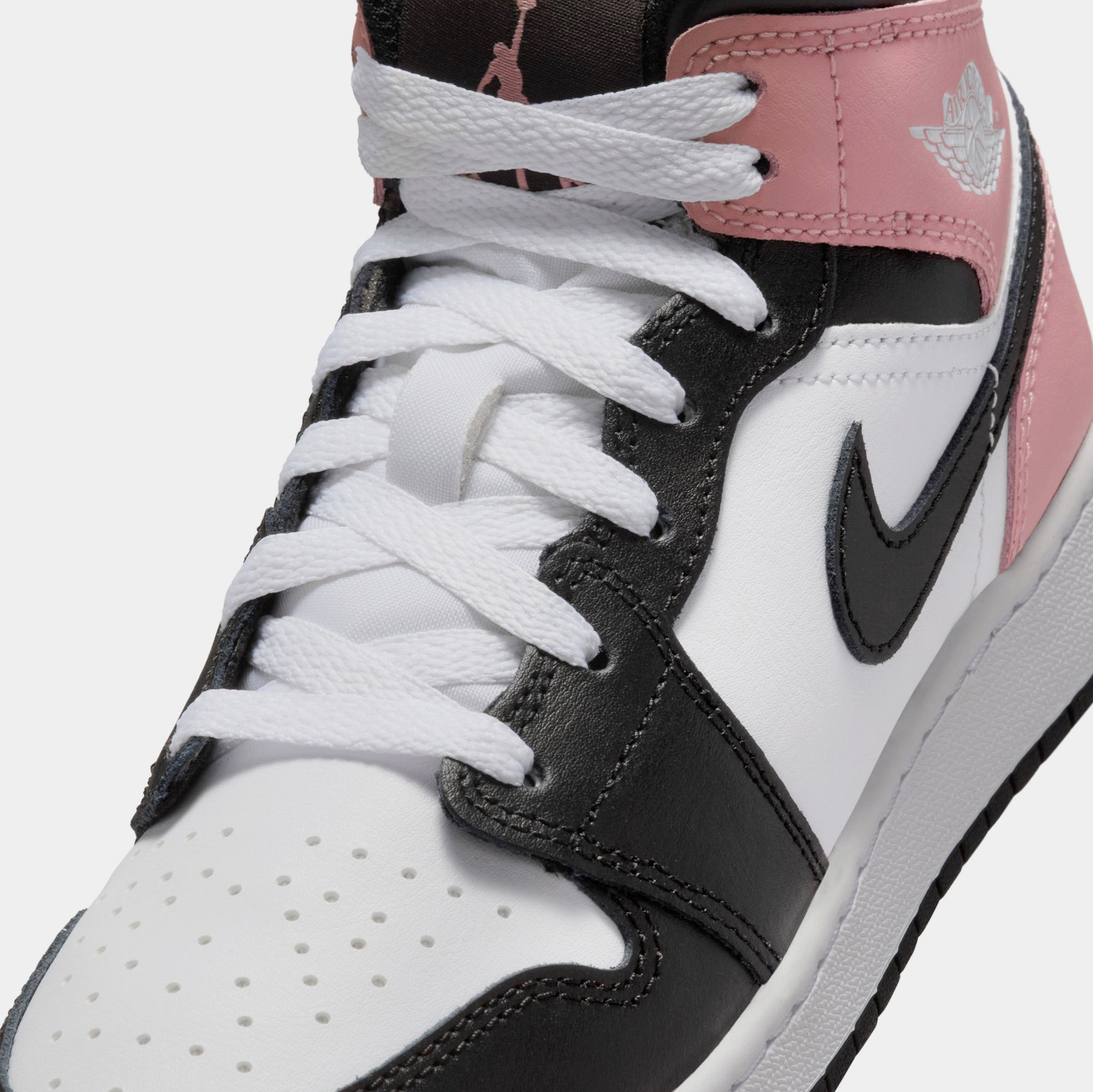 Jordan Air Jordan Mid Grade School Lifestyle Shoes White Black