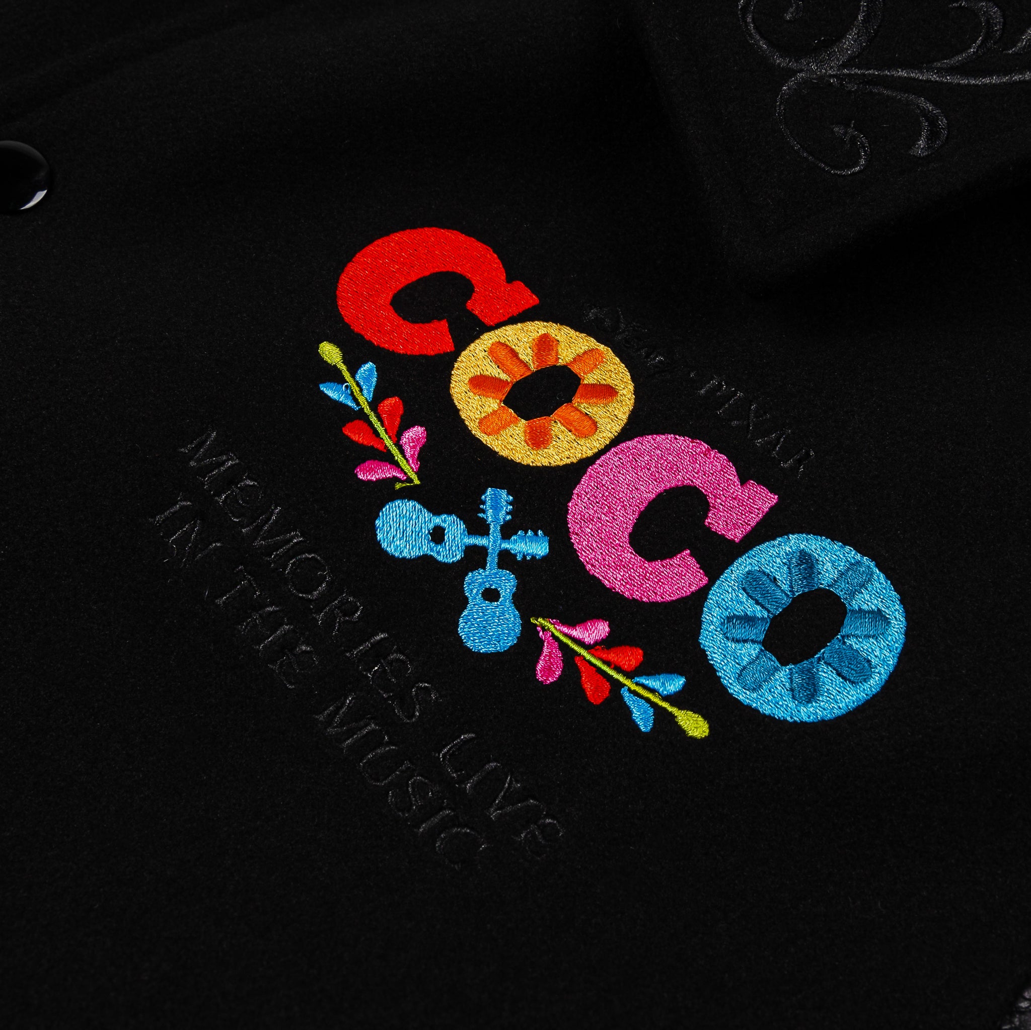 Shoe Palace SP x Coco Memories Varsity Mens Jacket Black Grey 