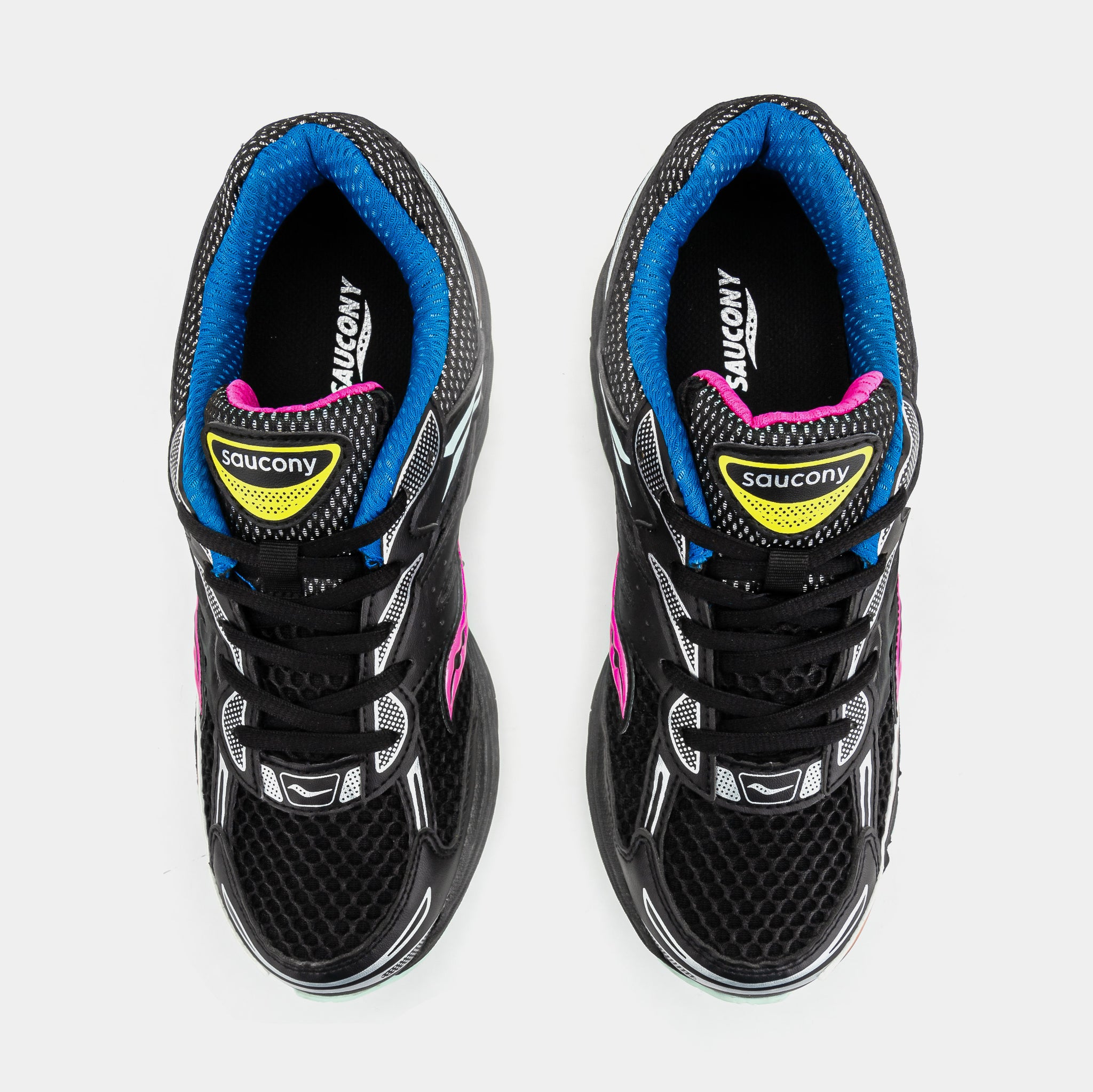 Saucony Omni 9 Grade School Running Shoes Black Multi SYF25AA9