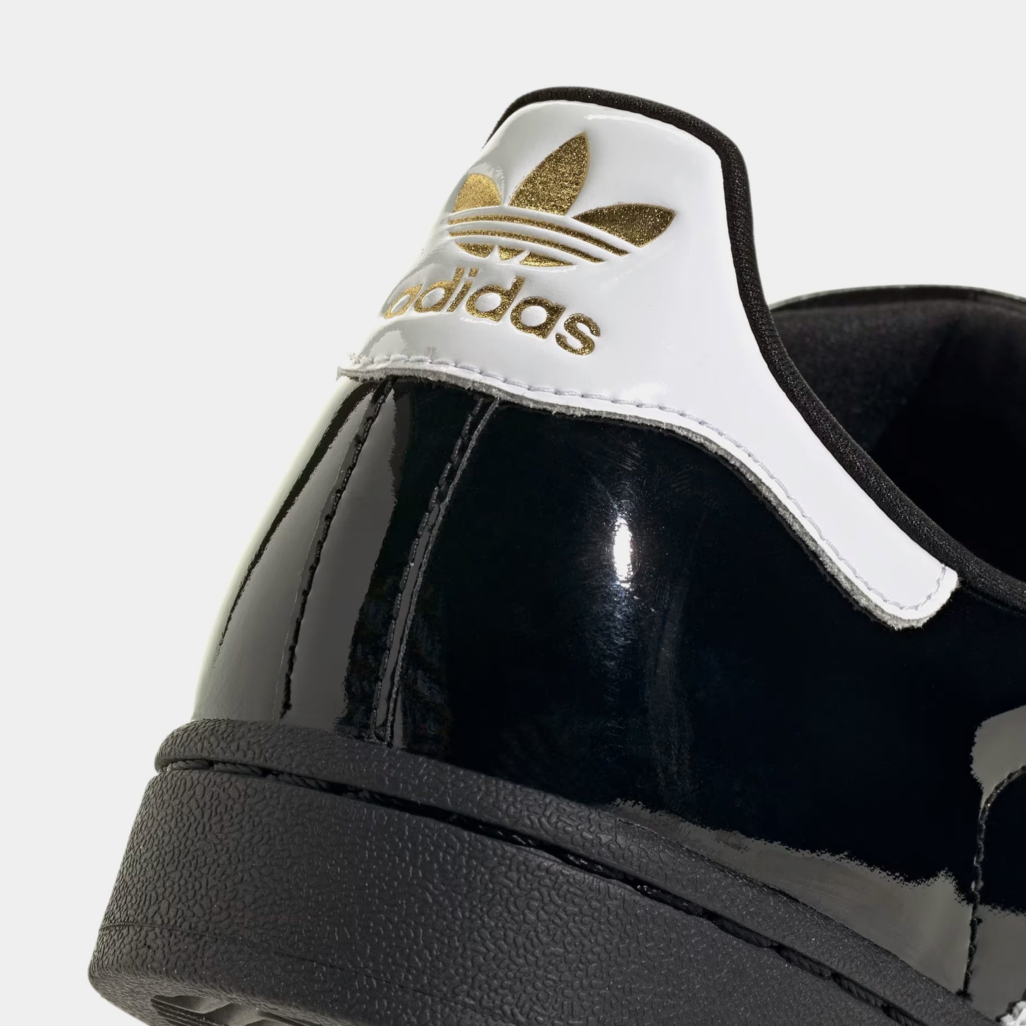 adidas Superstar II Shoes - Women's - Core Black / Cloud White / Gold