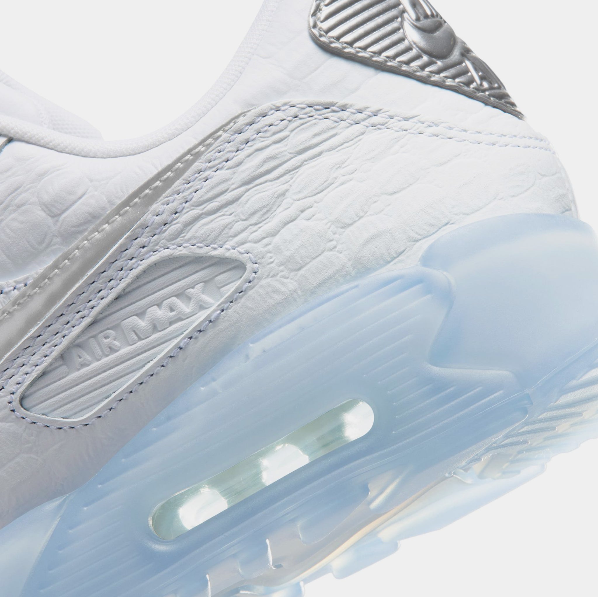 Nike Air Max Terrascape 90 Mens Running Shoes White Chrome Blue 