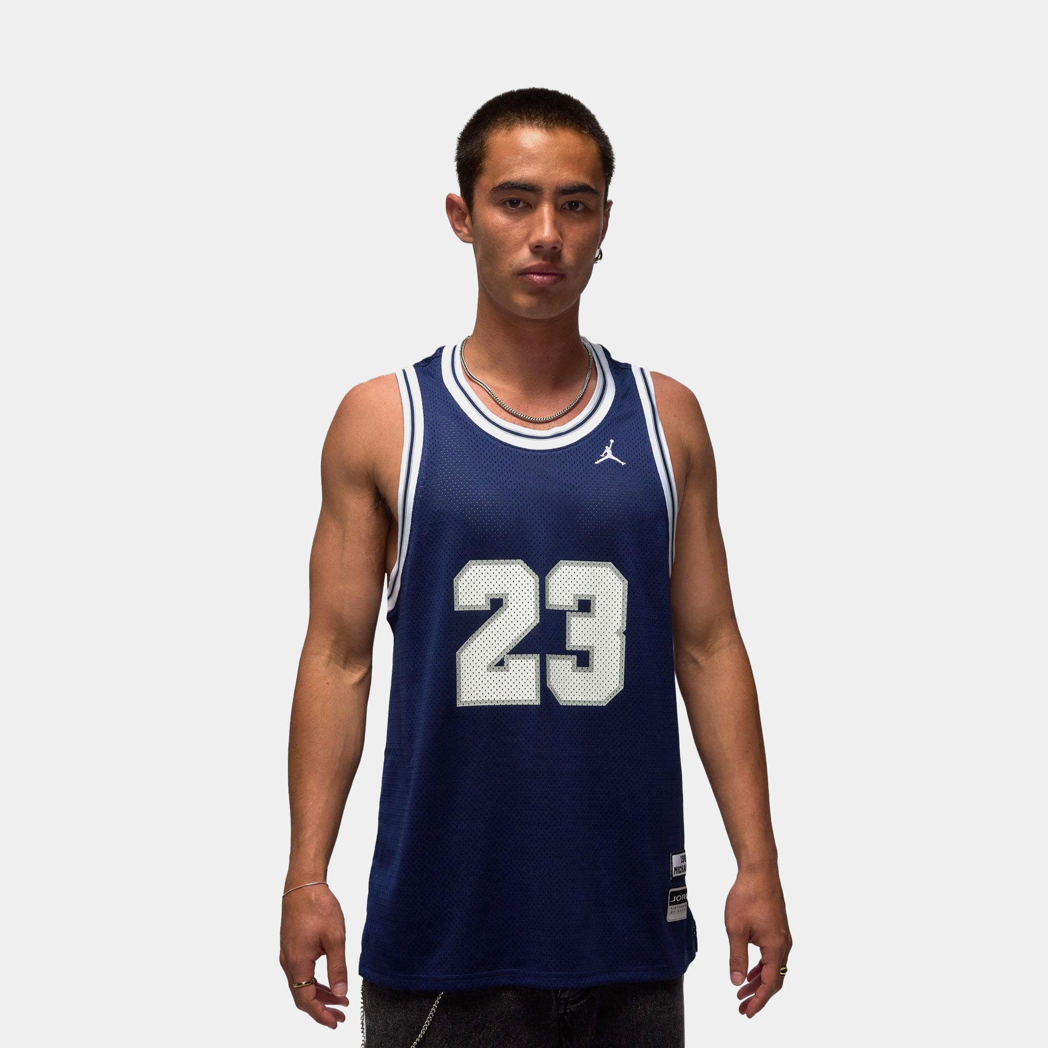 Jordan Essentials Summer 23 Mens Jersey Midnight Navy White HF9375