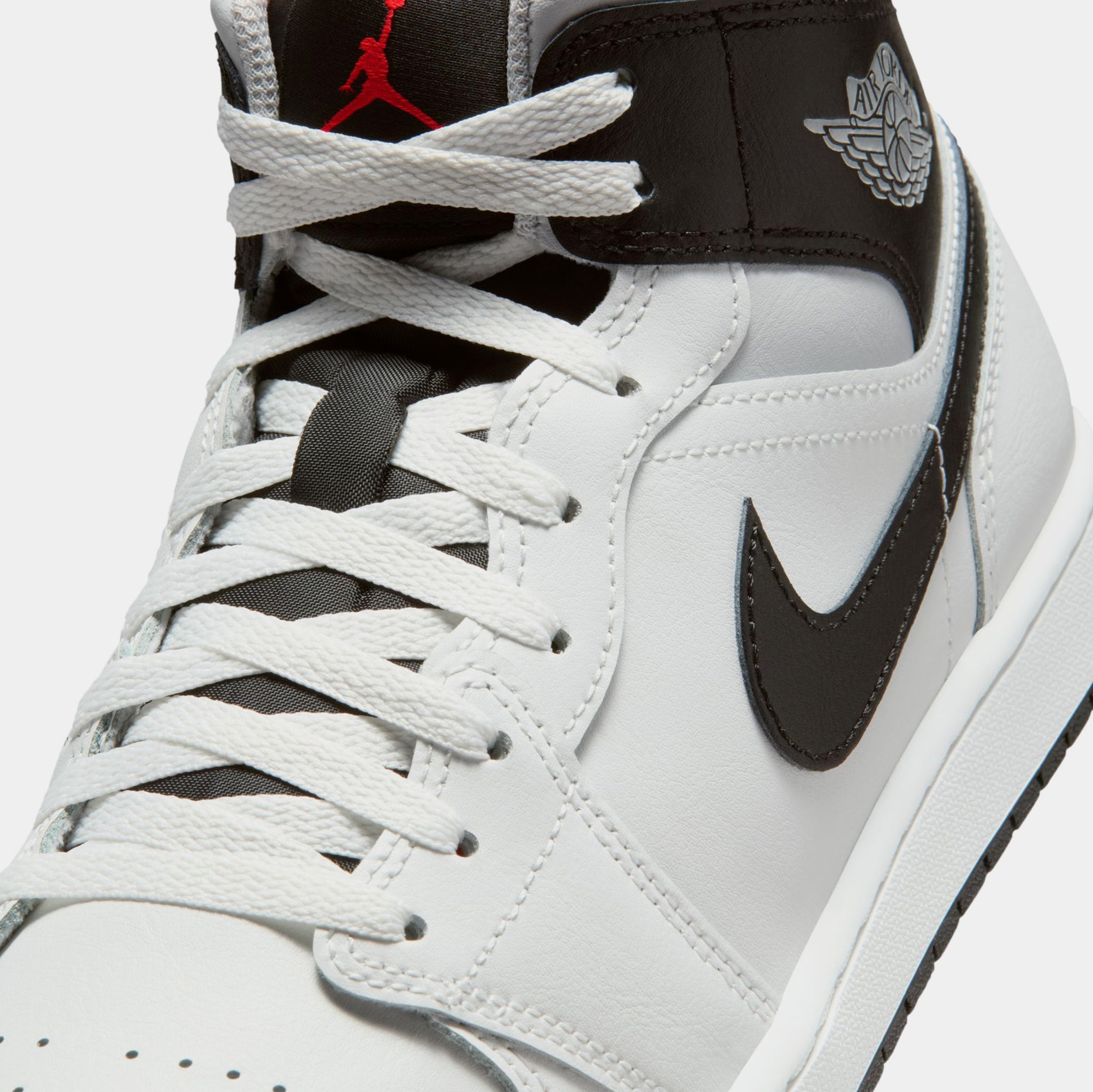 Jordan Air Jordan 1 Mid Mens Lifestyle Shoes Summit White Black