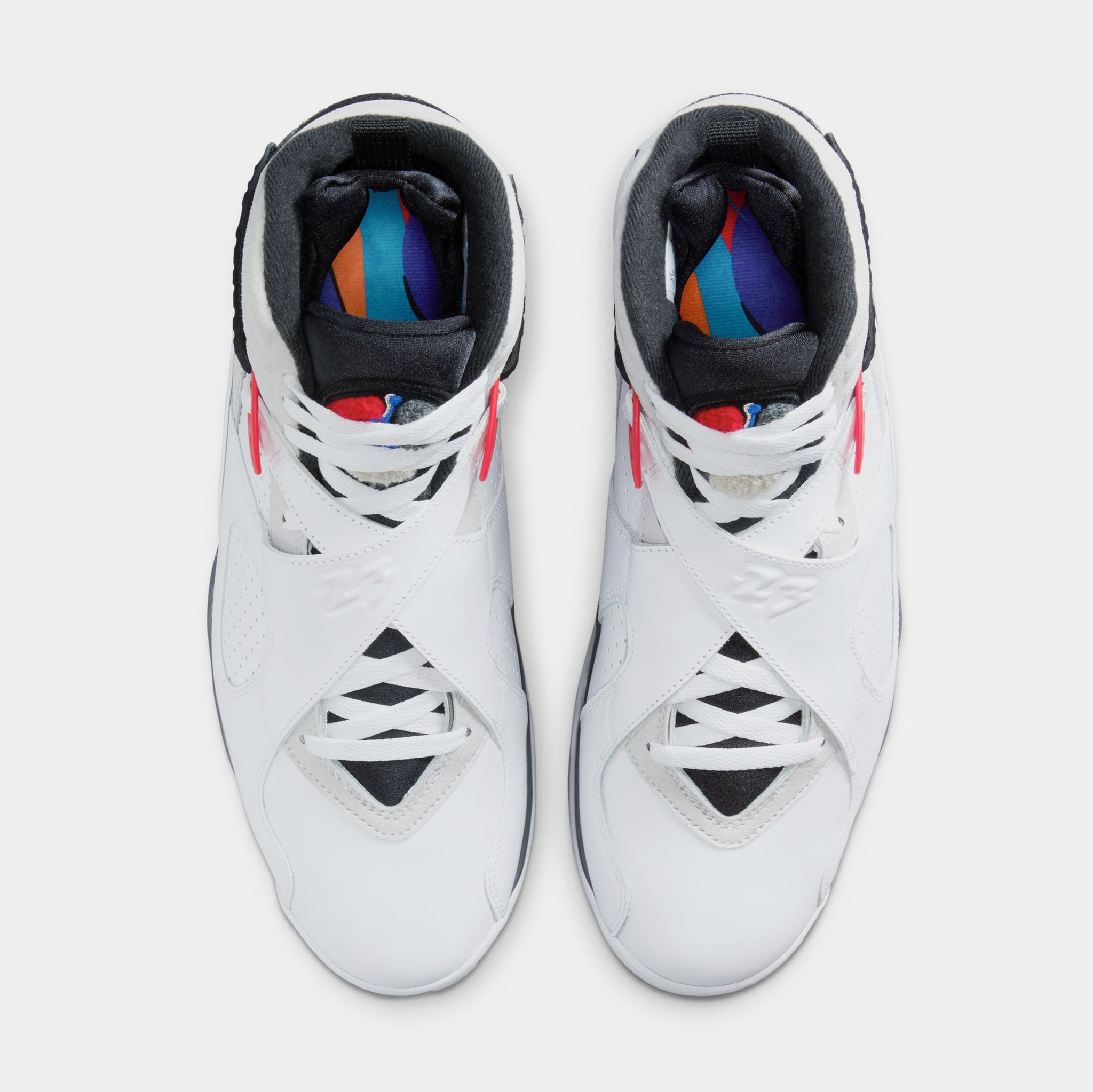 Jordan Air Jordan 8 Retro White And True Red Mens Lifestyle Shoes 
