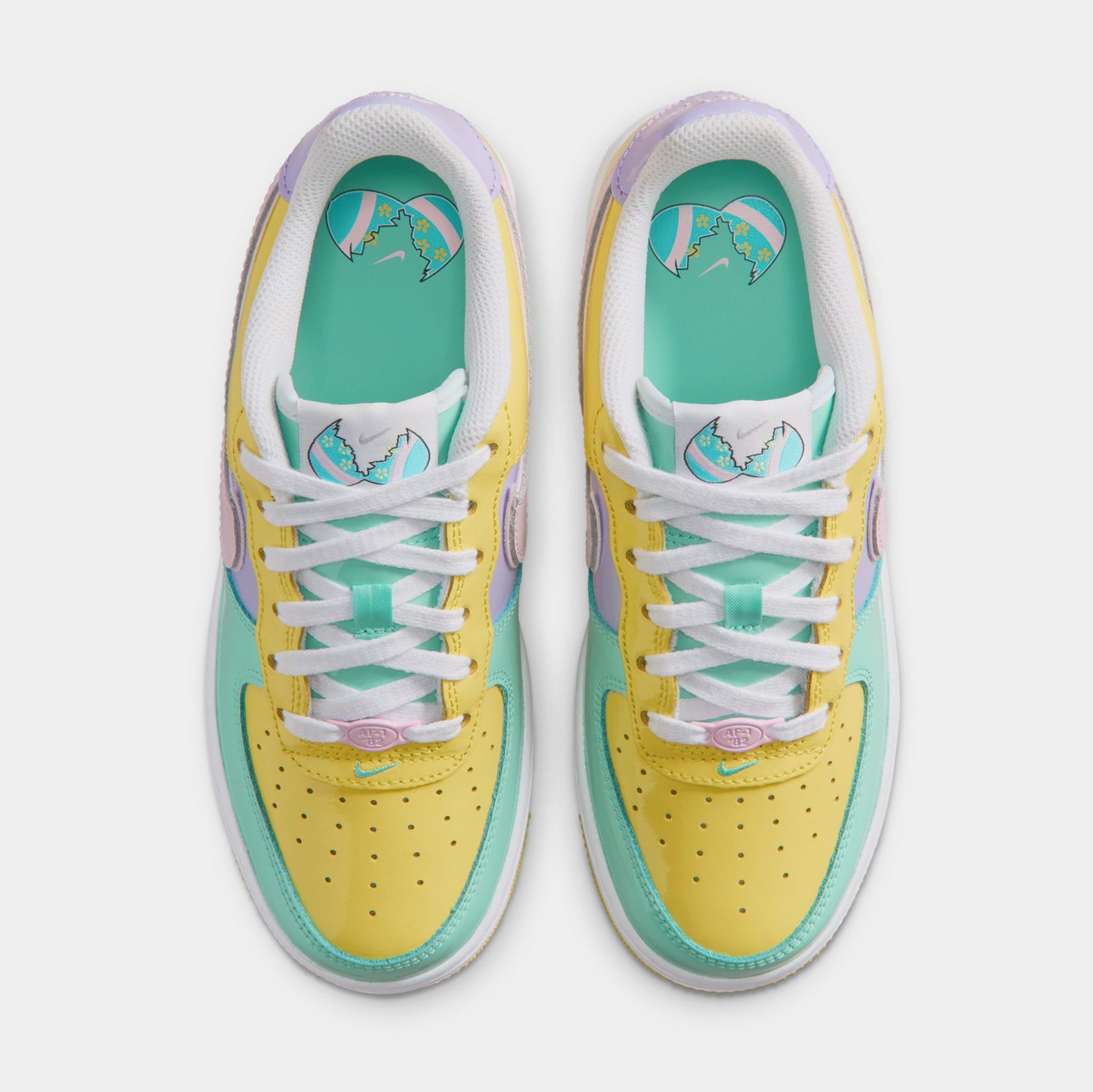 Nike Air Force 1' 07 Easter Grade School Lifestyle Shoes Yellow Pulse
