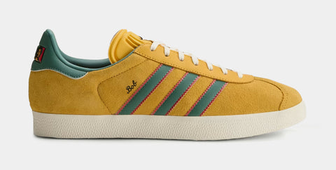 adidas gazelle silver green womens adidas Gazelle Jamaica x Bob Marley Mens Lifestyle Shoes Bold Gold None  Pure KJ3532 – Shoe Palace
