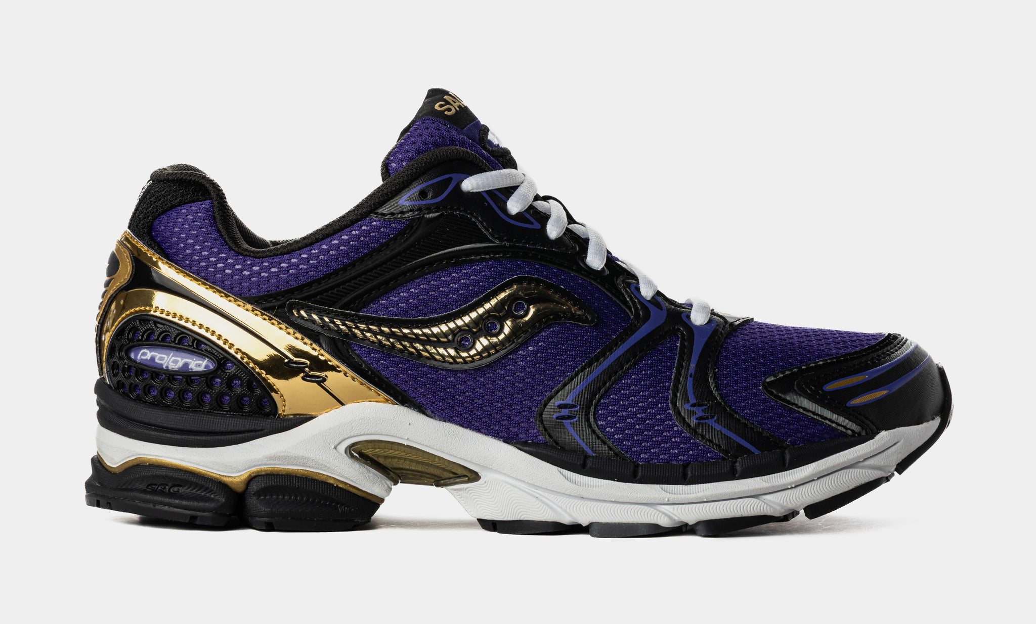 Saucony ProGrid Triumph 4 CS Mens Running Shoes Purple Gold 