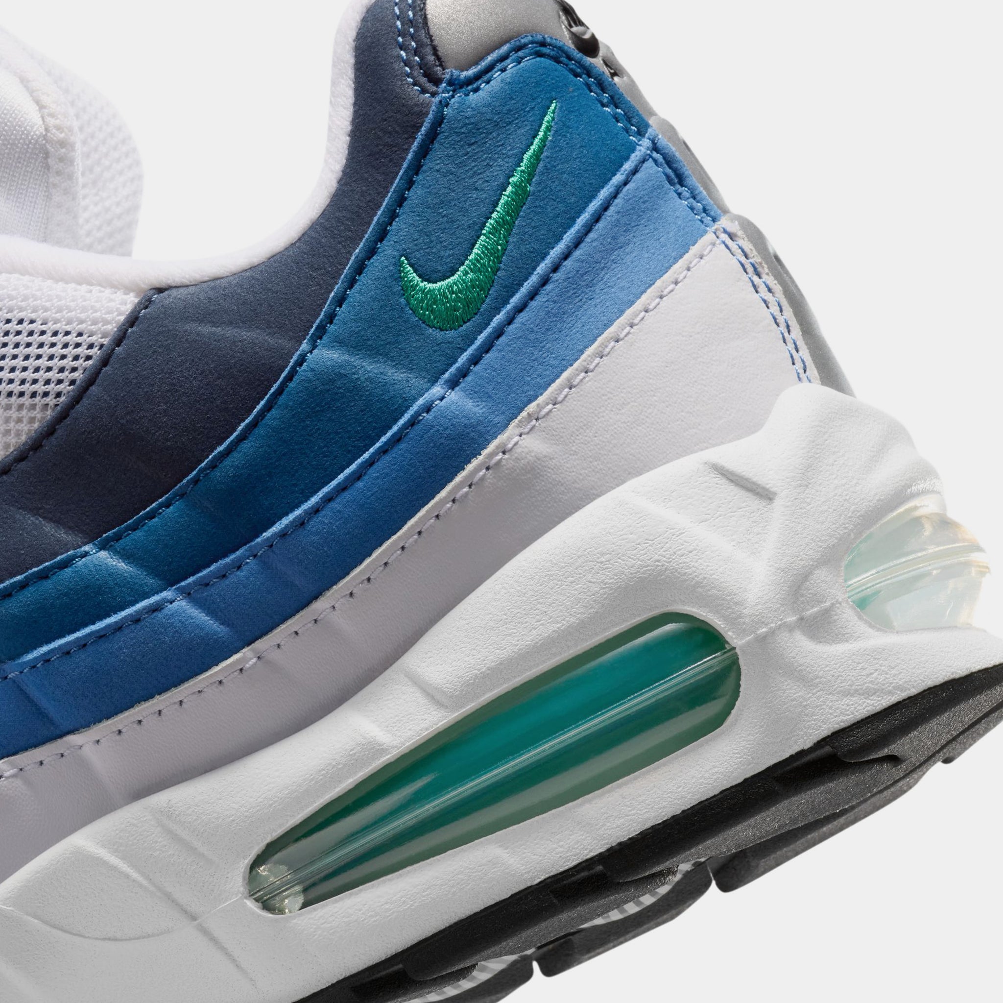 Nike Air Max 95 Big Bubble Slate Mens Running Shoes White Emerald 