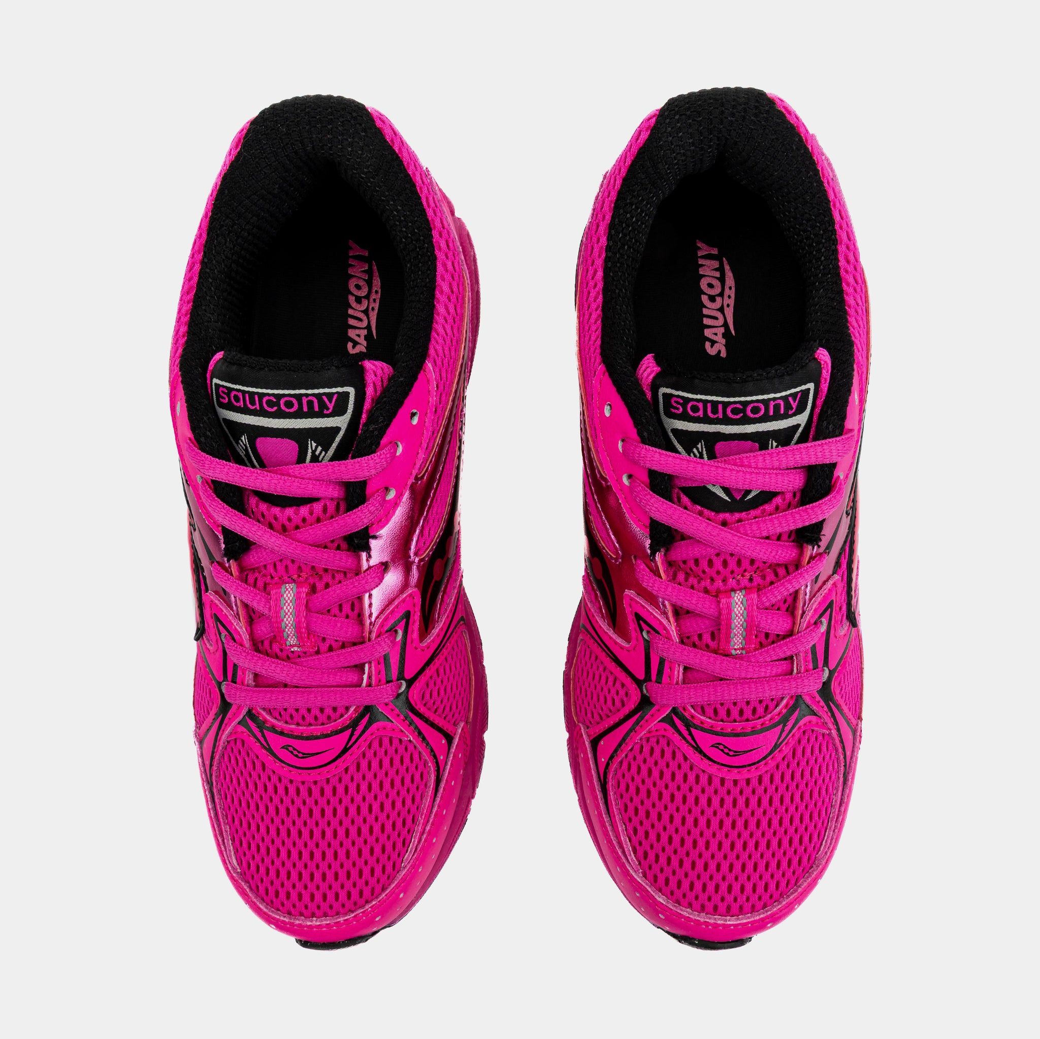 Saucony Ride Millenium Grade School Lifestyle Shoes Pink Black
