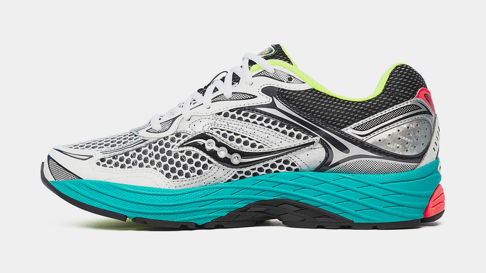 Saucony ProGrid Omni 9 Mens Running Shoes Silver Teal S70739-27