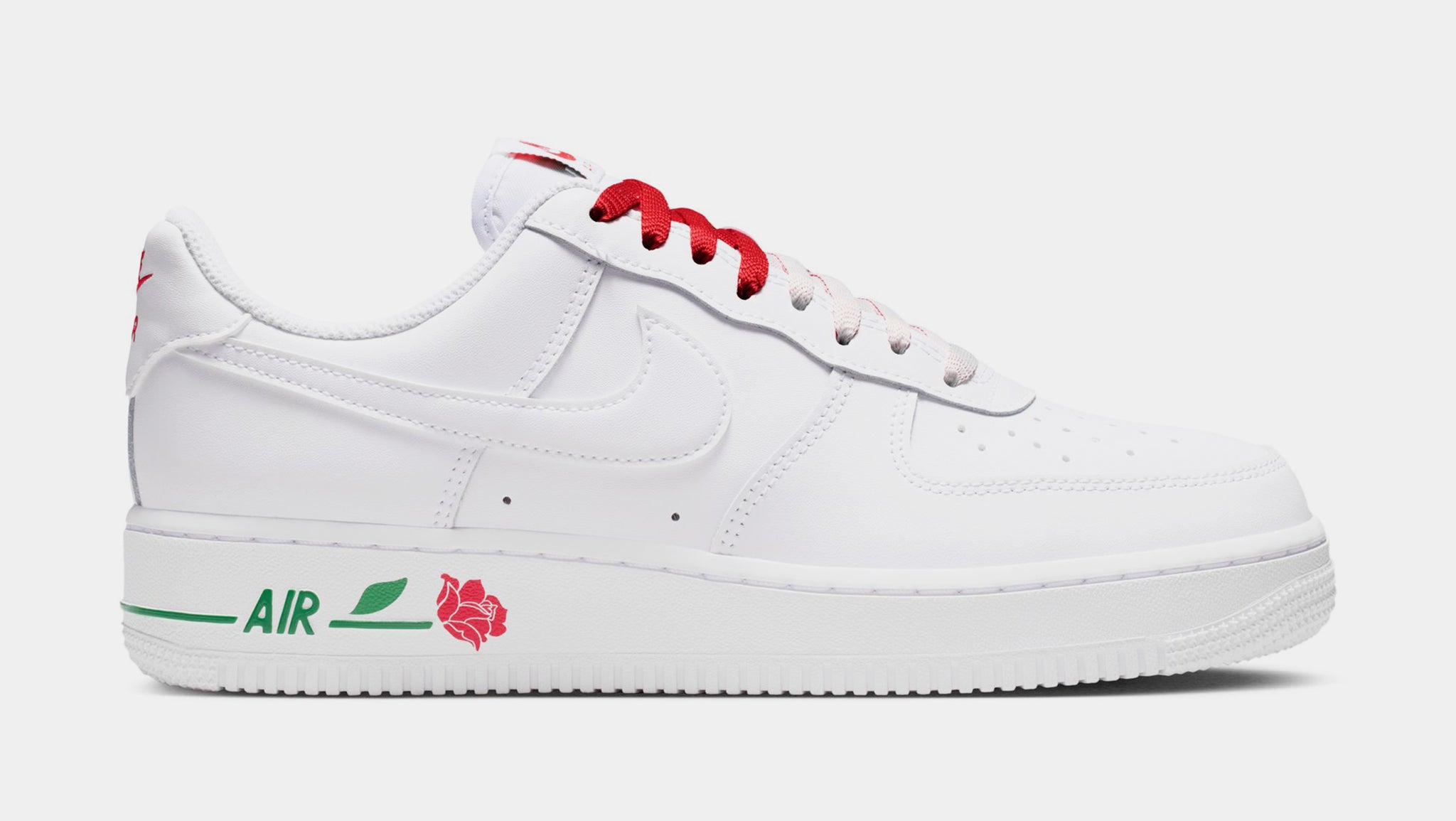 Nike Air Force 1 Low Roses Womens Lifestyle Shoes White White 