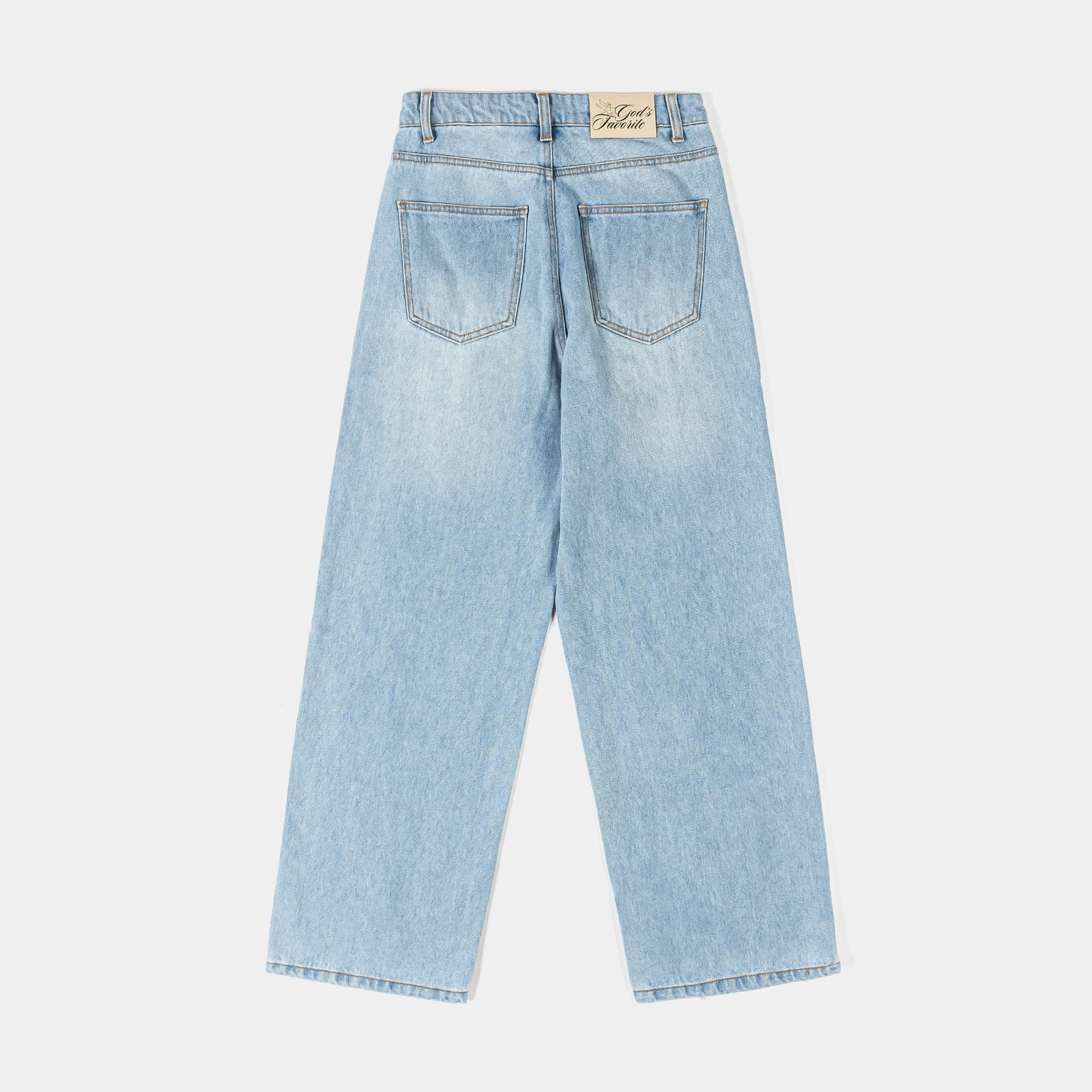 Maison Article God's Favorite Denim Washed Womens Pants Washed
