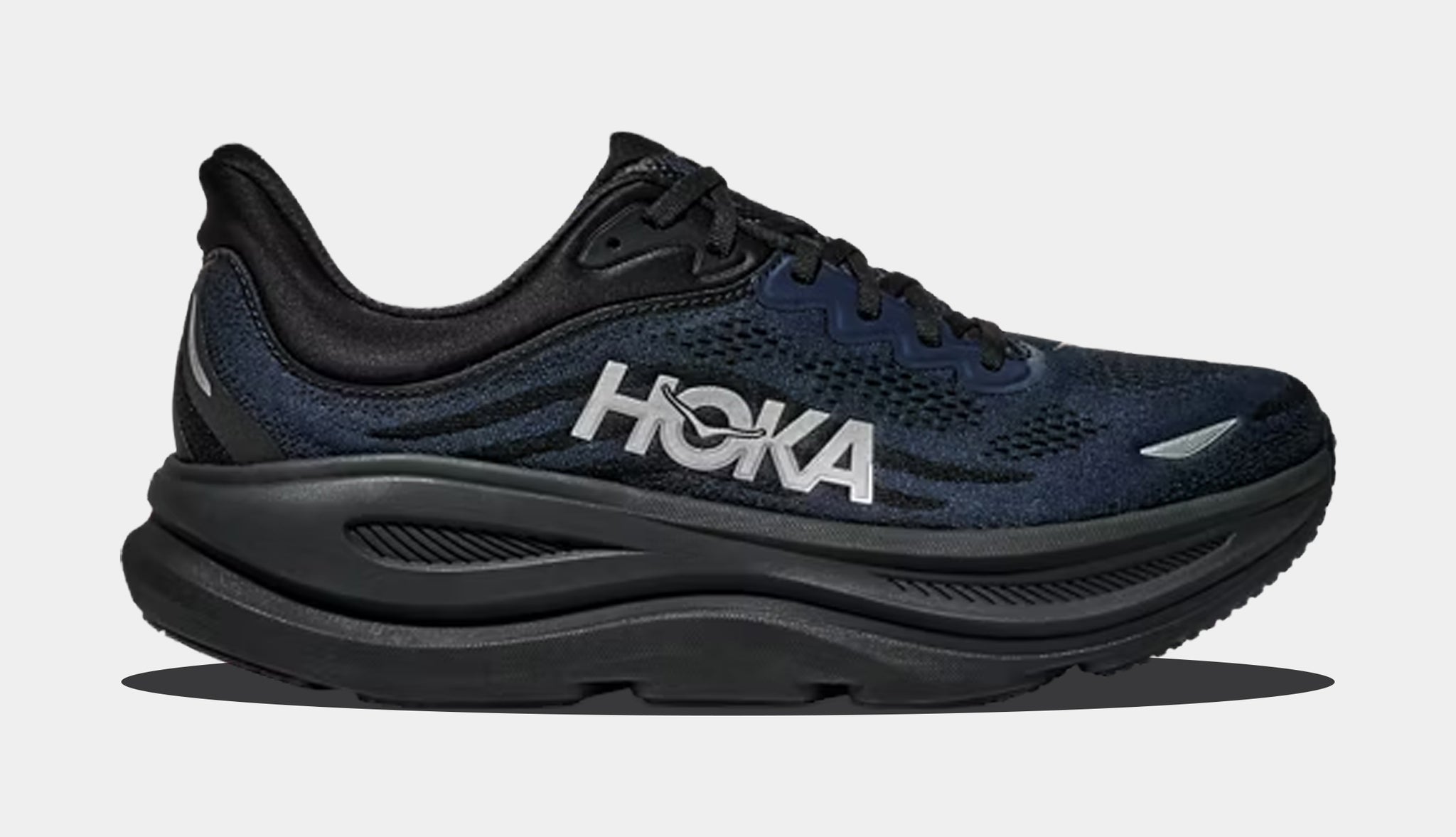 Hoka Bondi 9 Mens Running Shoes Faded Navy Slate Blue 1162011-VCK