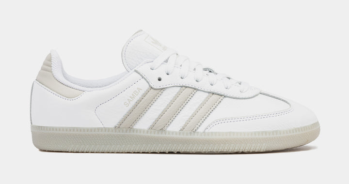 adidas Samba OG Mens Lifestyle Shoes Core White Grey Two Cream