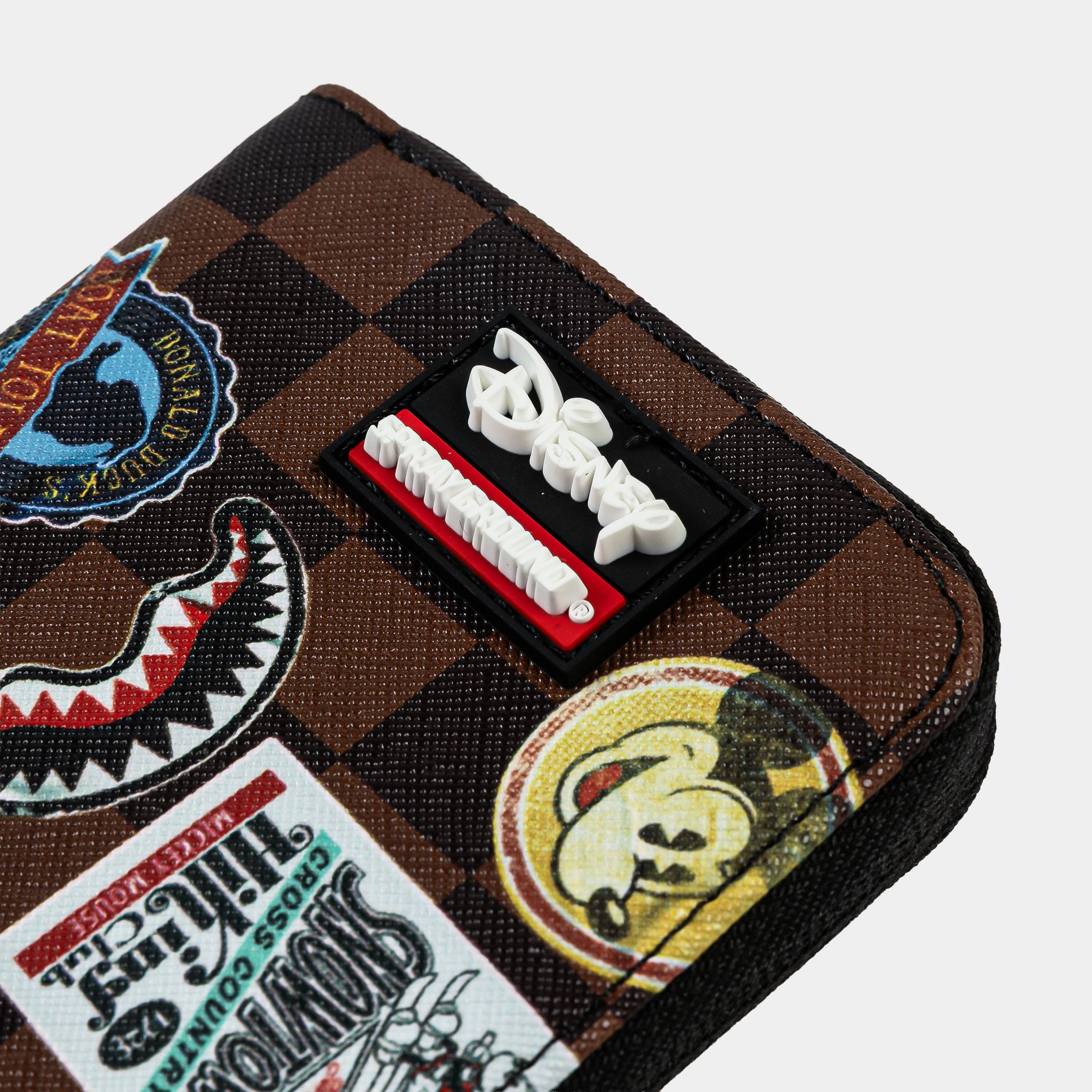 Sprayground Mickey Mouse Global Mogul Mens Wallet Brown White