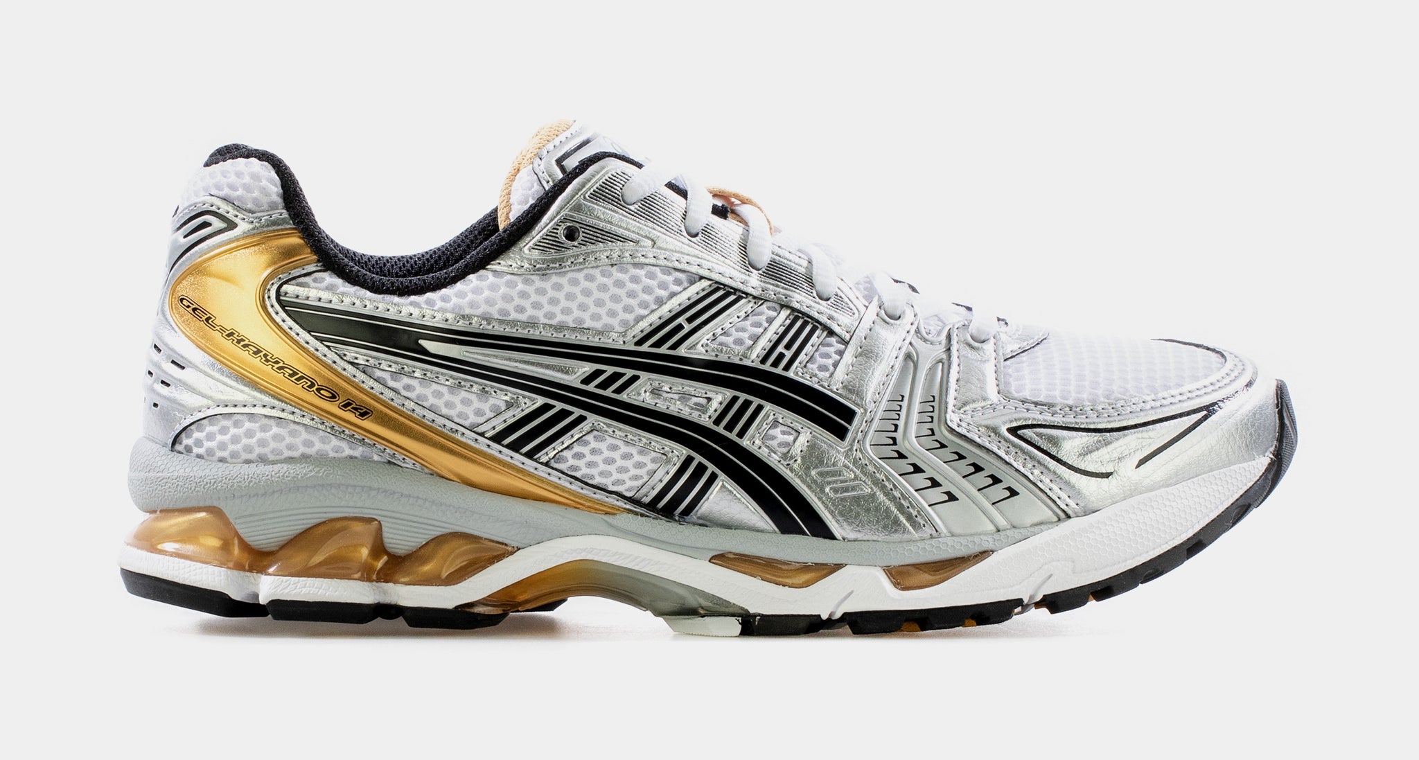 ASICS Men’s White Silver and Gold-Tan Athletic Running Shoes Asics Gel-1130 in White | SVD USA main image 2