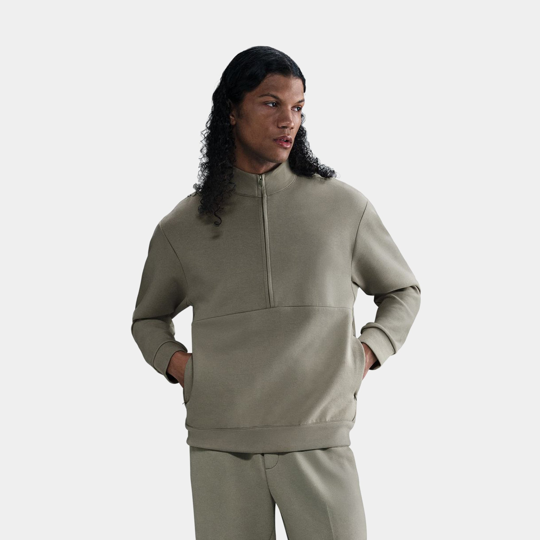 ジョセフ Nike 24.7 Impossibly Soft Dri Fit Half Zip Mens Jacket Light Army