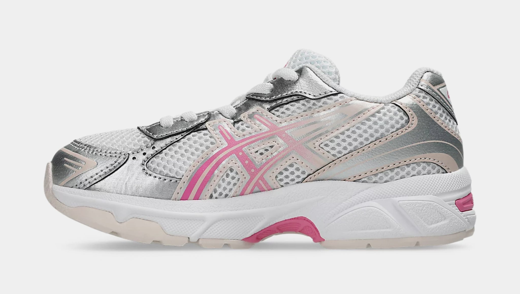 ASICS Gel 1130 Preschool Running Shoes White Dragon Fruit 1204A170