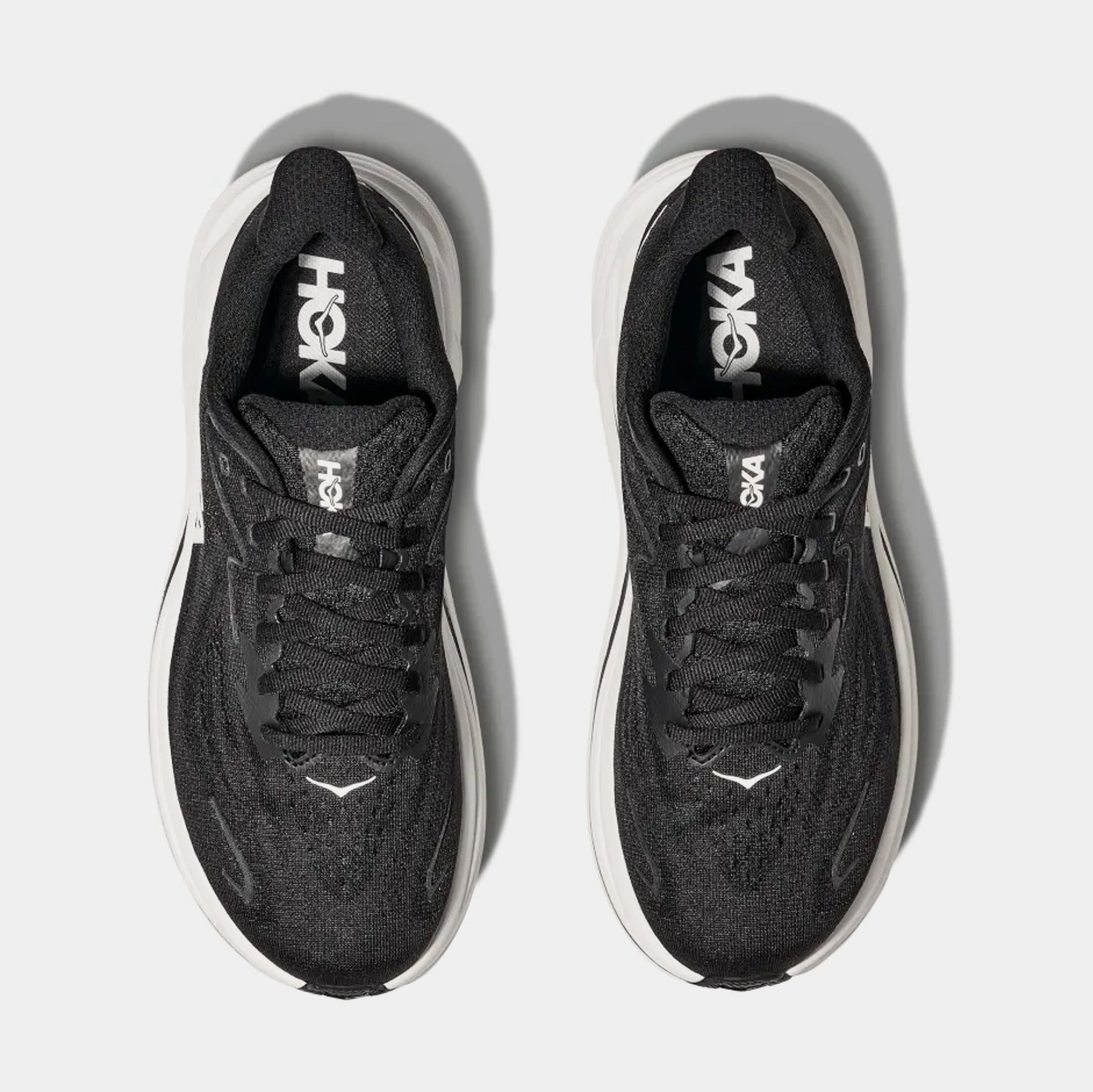 Hoka Clifton 10 Mens Running Shoes Black White 1162030-BWHT  display picture 2