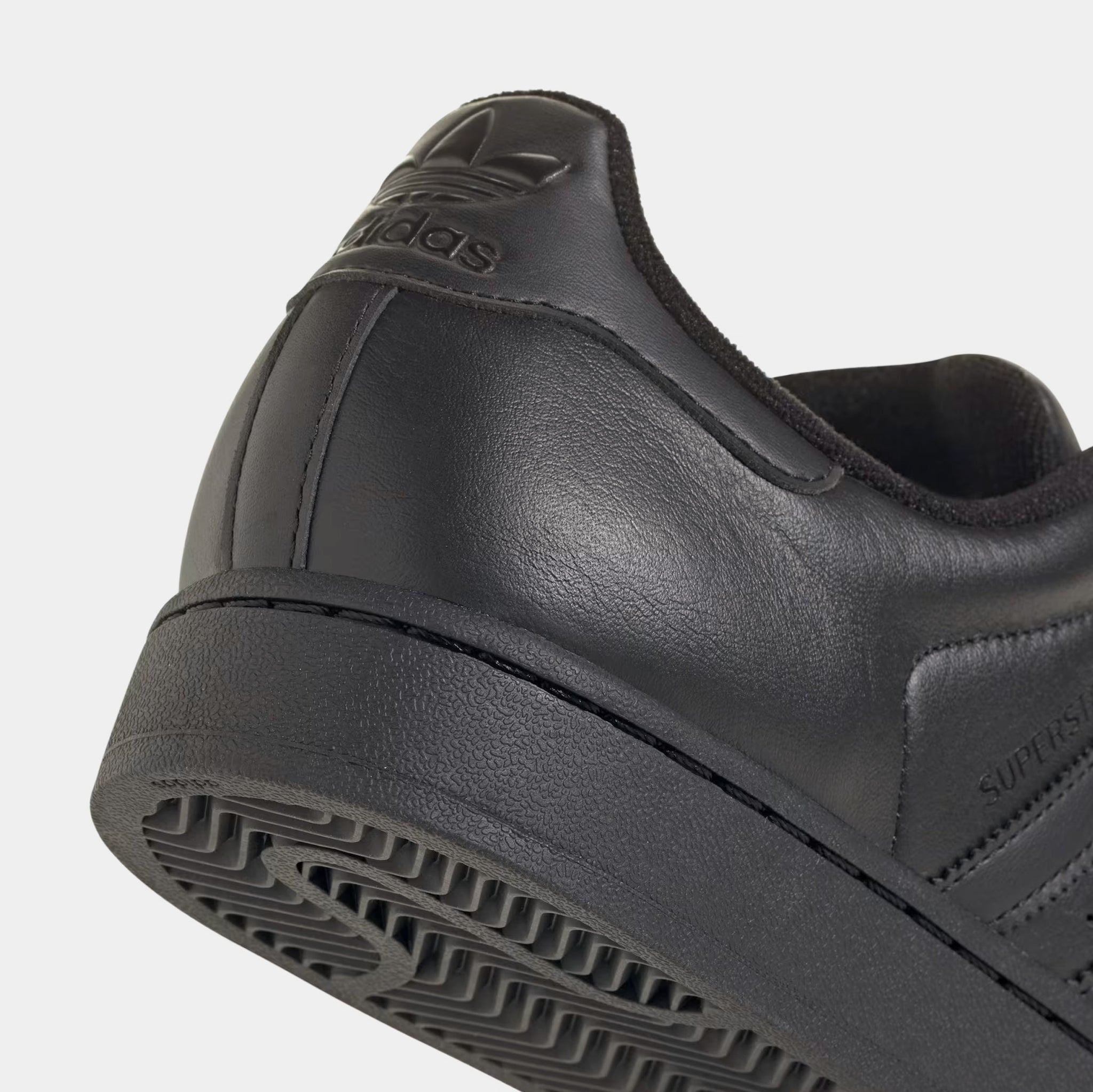 adidas Men's Superstar II Shoes, Size 9, Black/Black