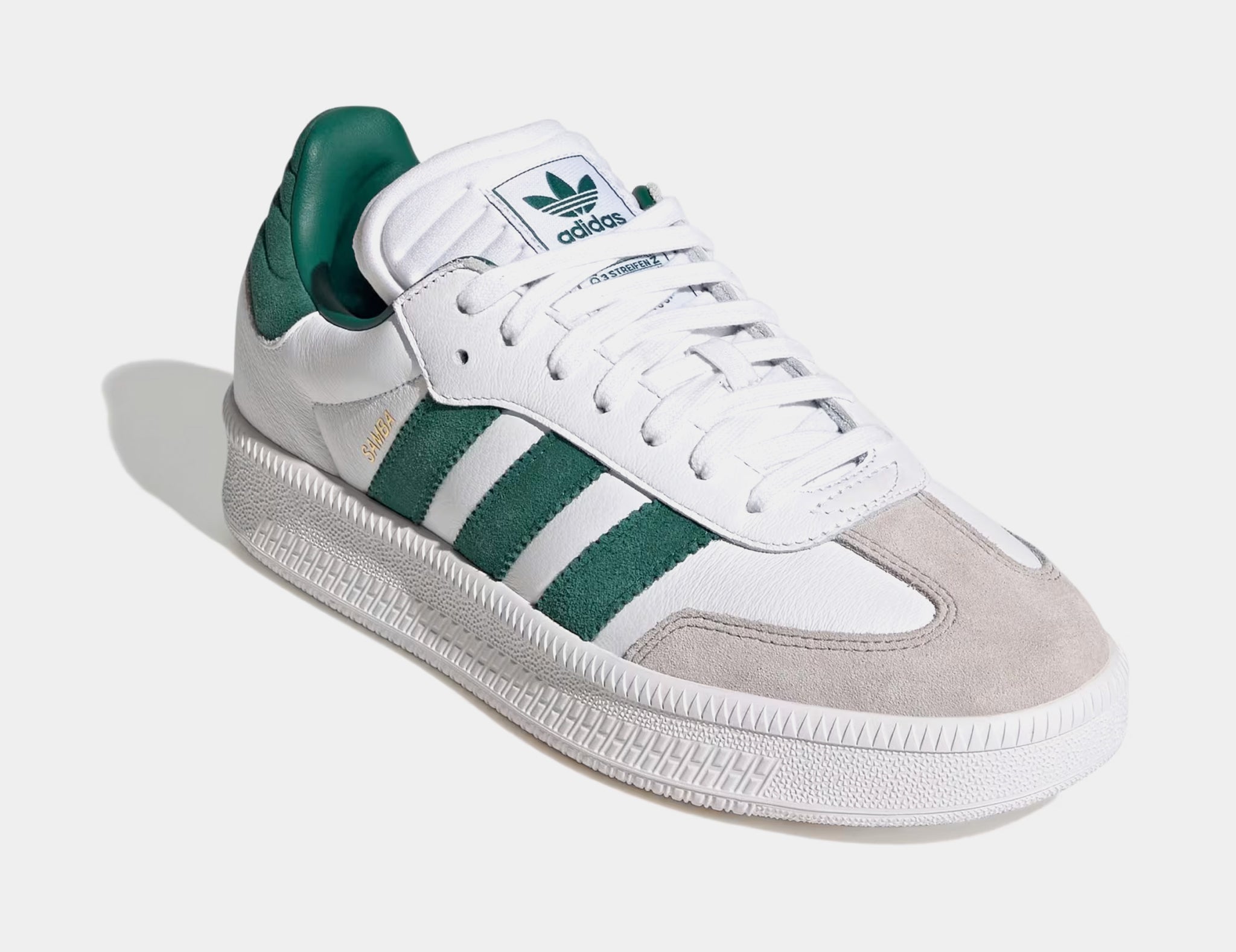 adidas Samba XLG Mens Lifestyle Shoes Cloud White Collegiate Gren JI3191 Shoe Palace adidas Samba XLG Mens Lifestyle Shoes Cloud White Collegiate Gren JI3191 Shoe Palace