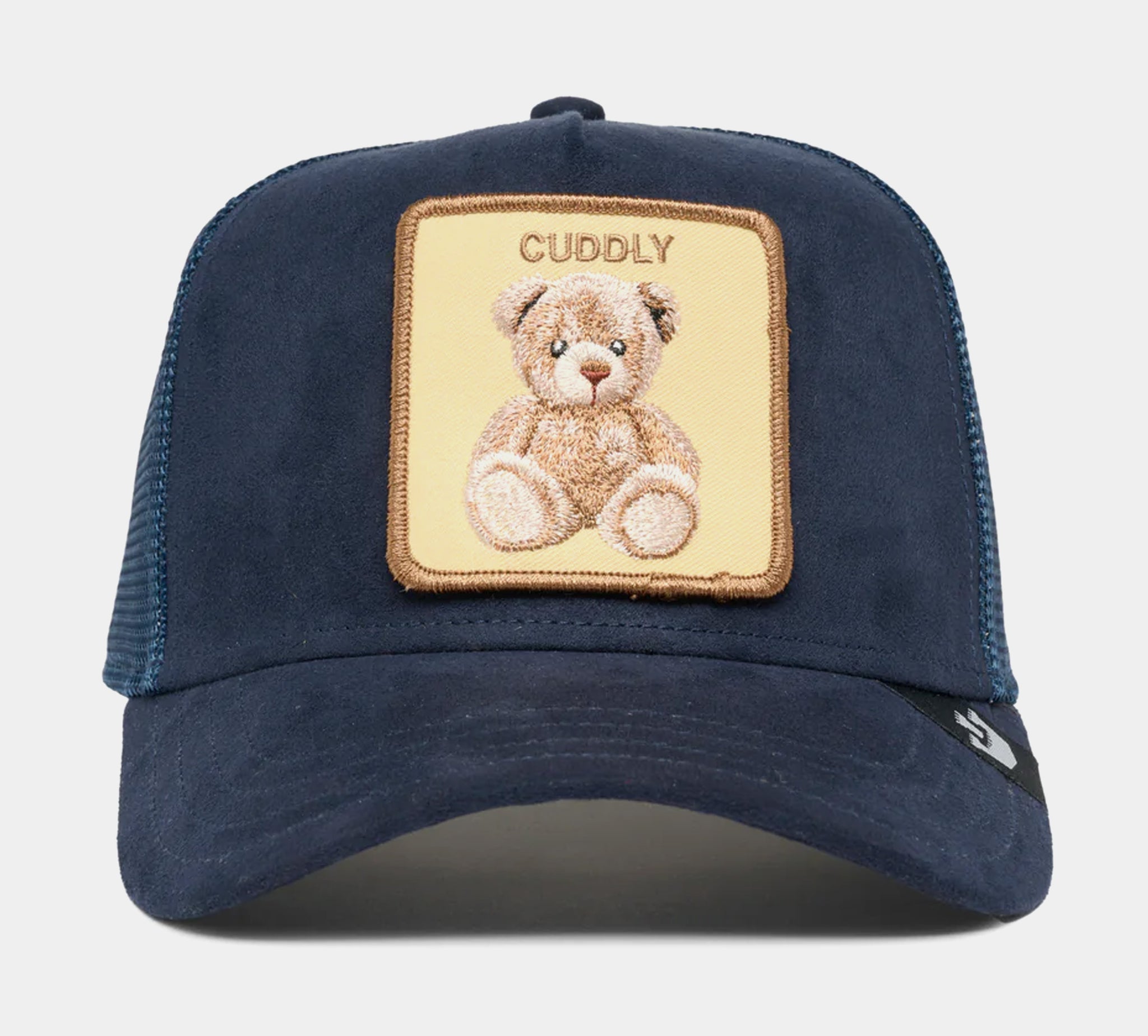 Goorin Bros The Cuddly Teddy Bear Suede Trucker Mens Hat Navy