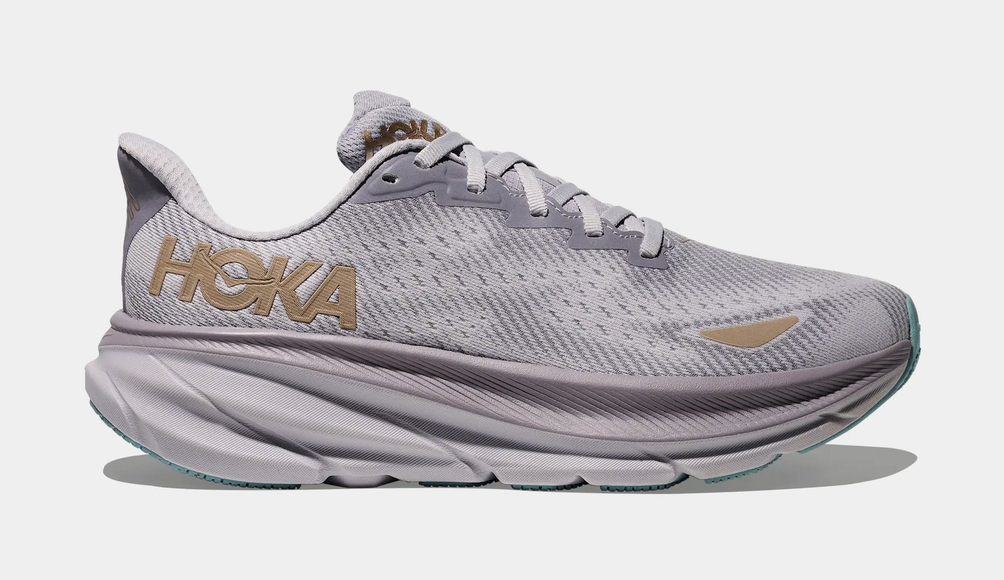 Hoka Clifton 9 GORE-TEX Womens Running Shoes Grey Beige 1141490F