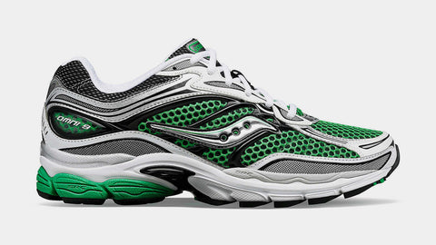Saucony Progrid Omni 9 Mens Running Shoes Green Silver 