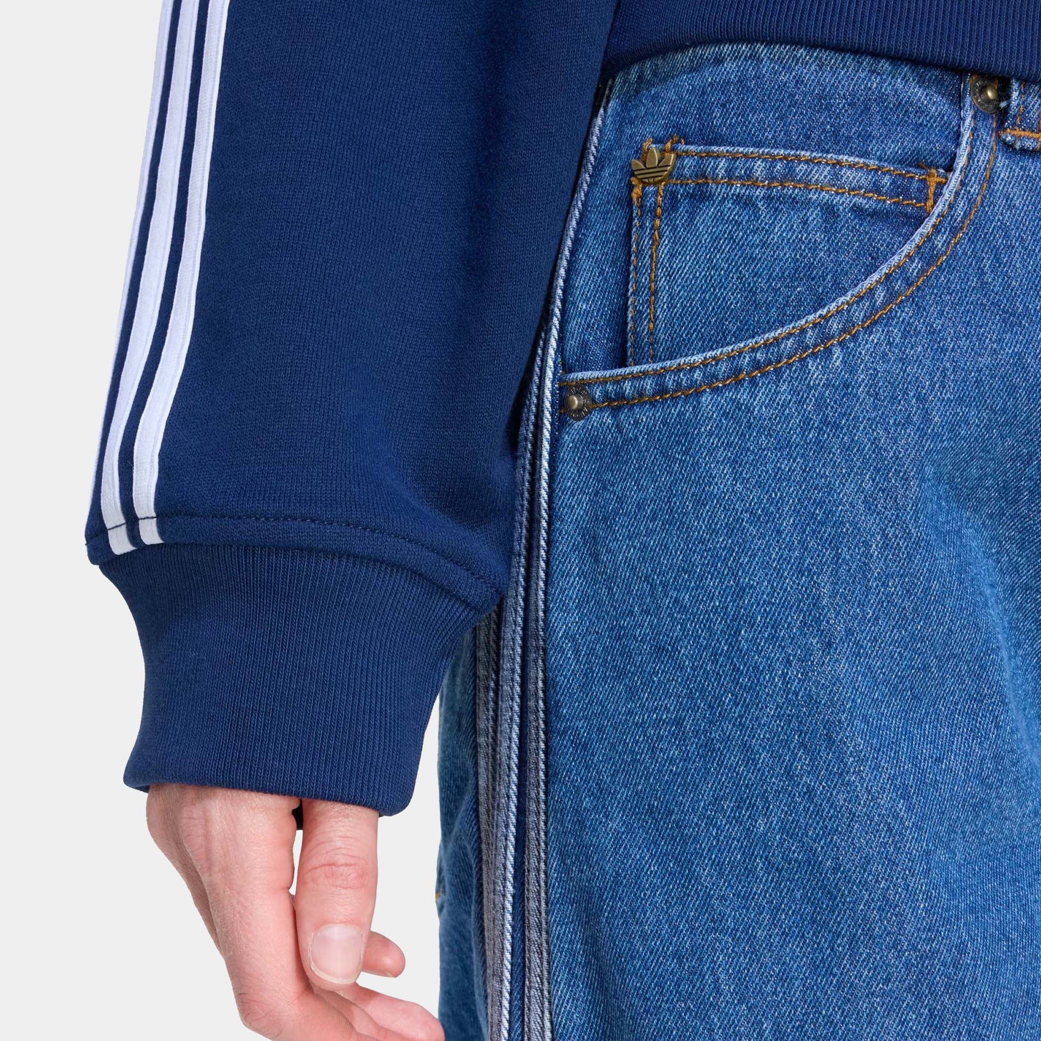 adidas Denim Firebird Adilenium Track Womens Pants Medium Vintage