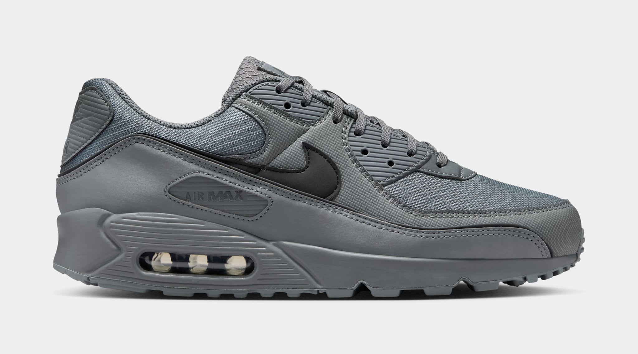Nike Air Max 90 Premium Mens Running Shoes Smoke Grey Black HV4517 