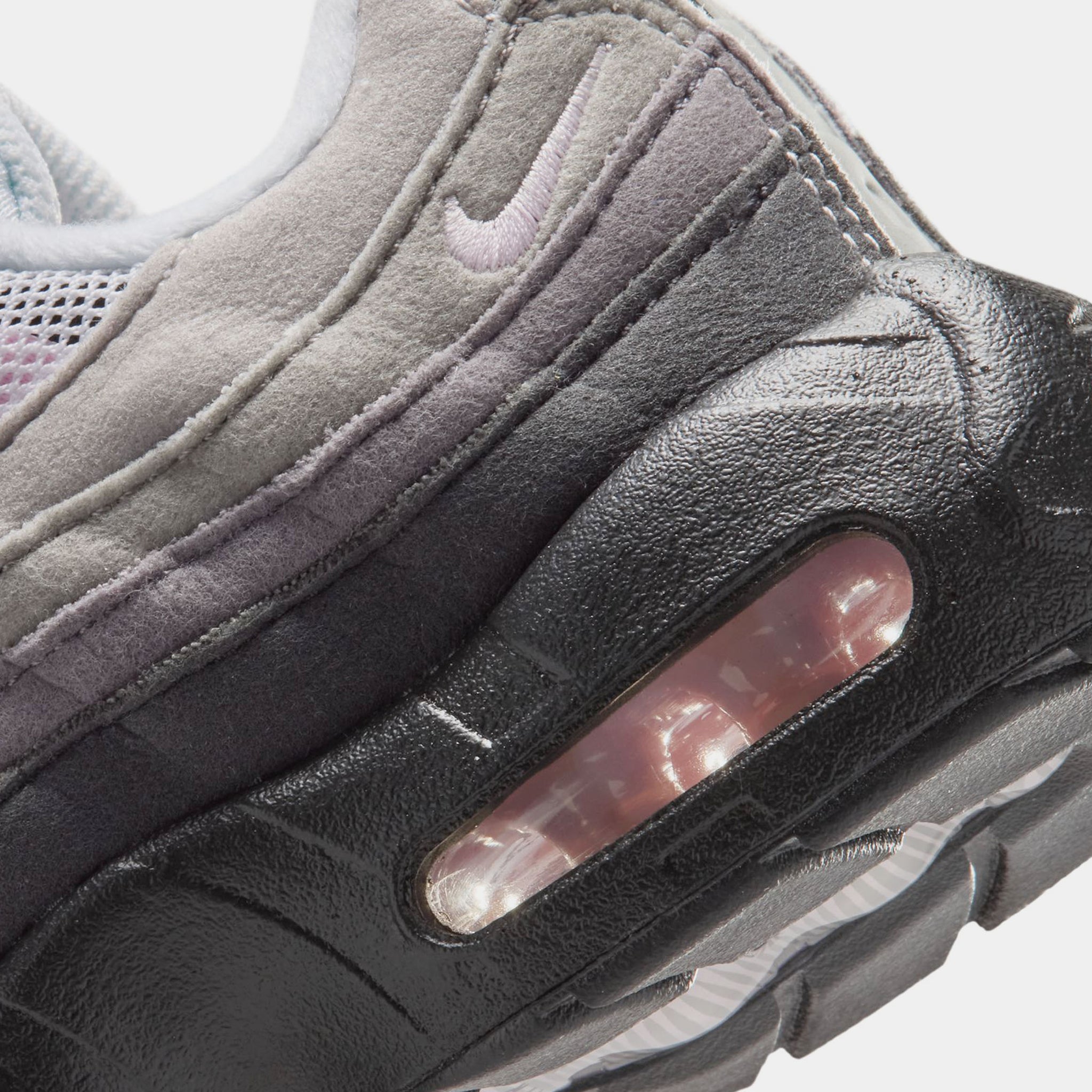 Nike Air max 95 Big Bubble Pink Foam Preschool Running Shoes Black