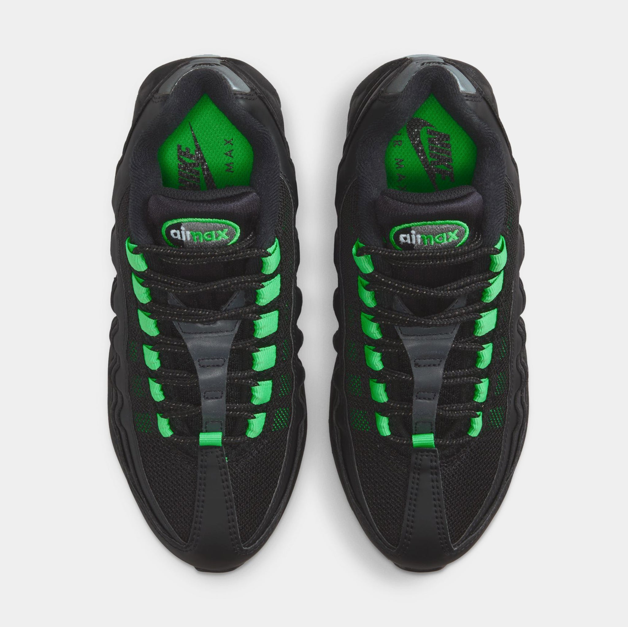 Nike Air Max 95 Grade School Lifestyle Shoes Black Black Pearl 