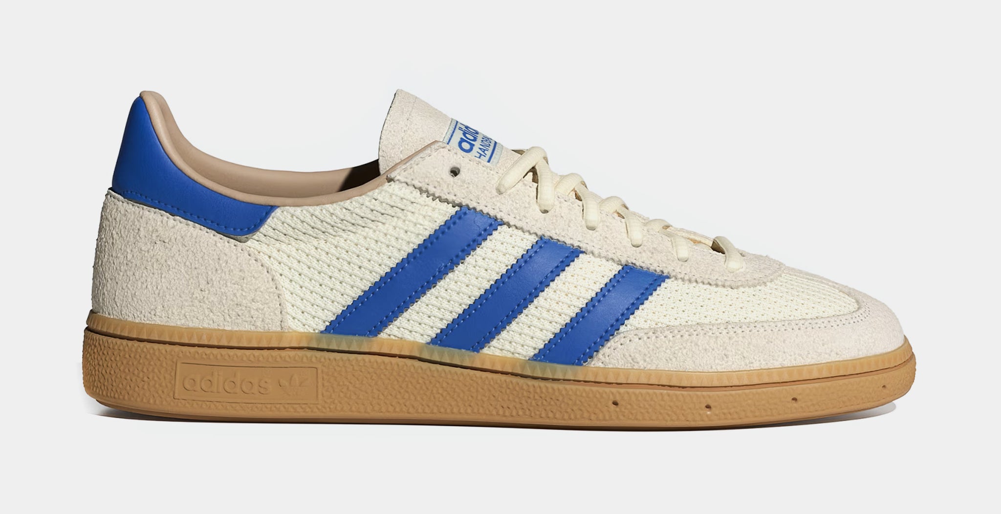 adidas Handball Spezial Mens Lifestyle Shoes Cream White Blue Warm