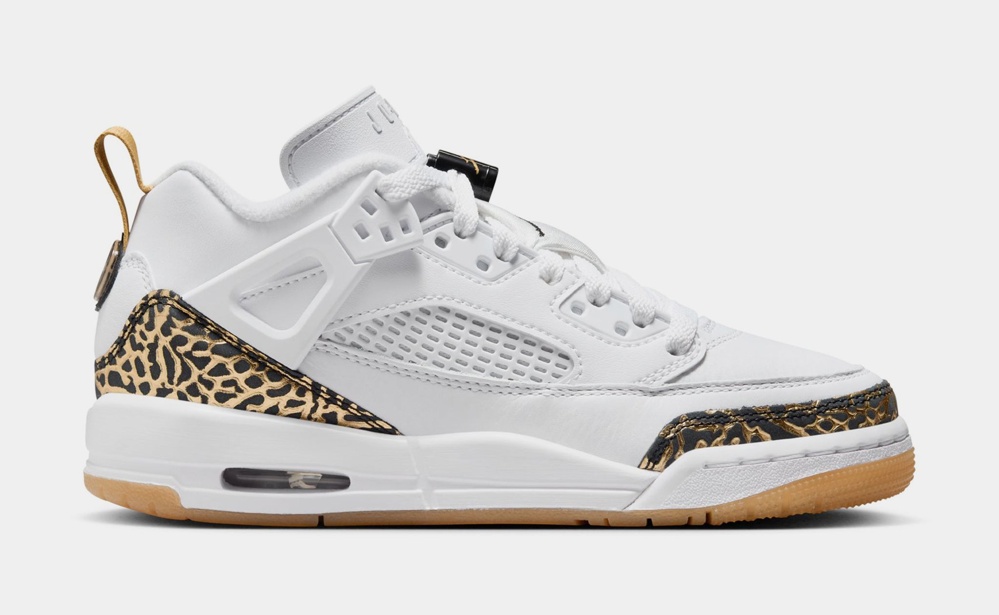 Jordan Spizike Low Grade School Lifestyle Shoes White Black Metallic
