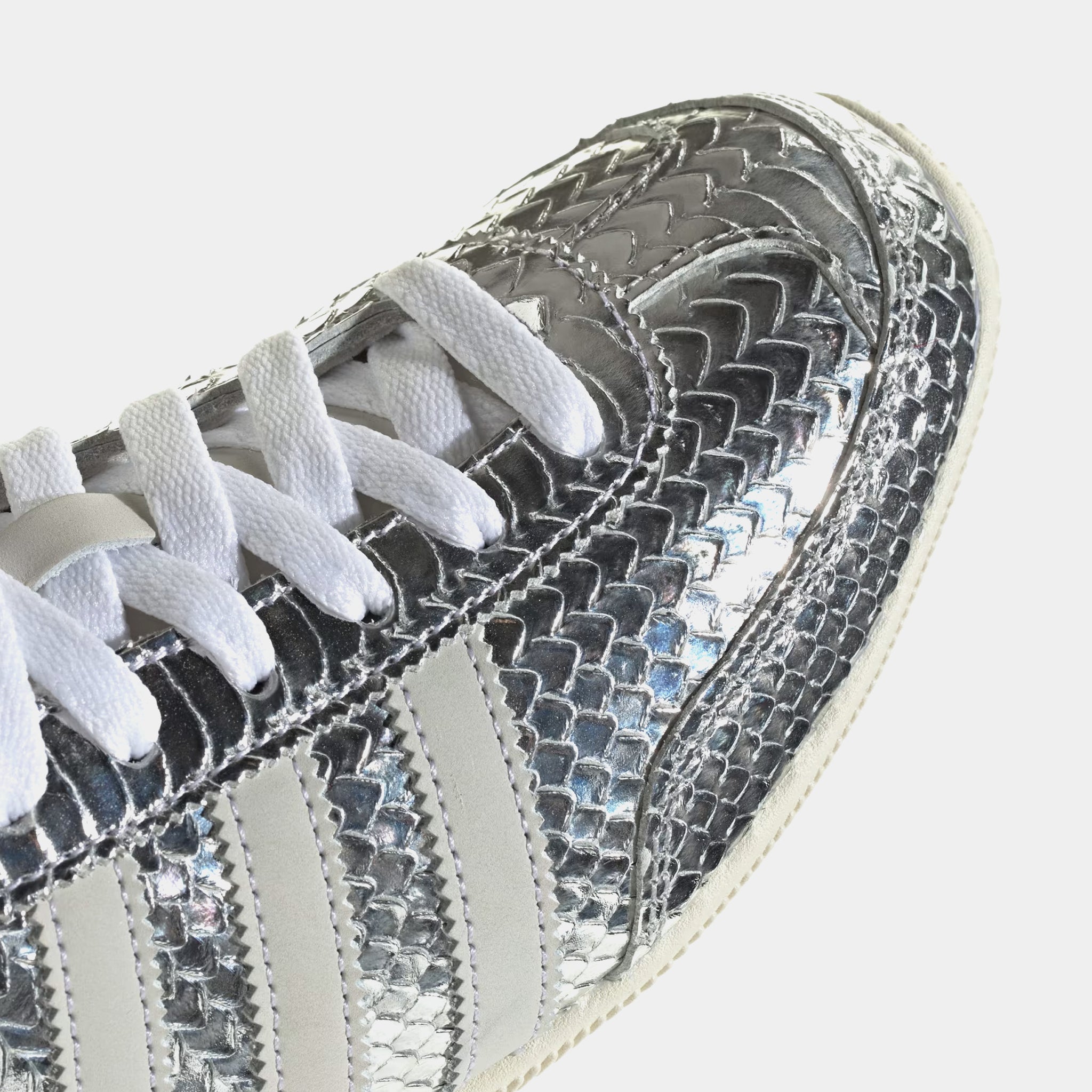 adidas gazelle silver green womens adidas Superstar II Chrome Womens Lifestyle Shoes Silver Metallic White  Grey KH9020 – Shoe Palace main image 1