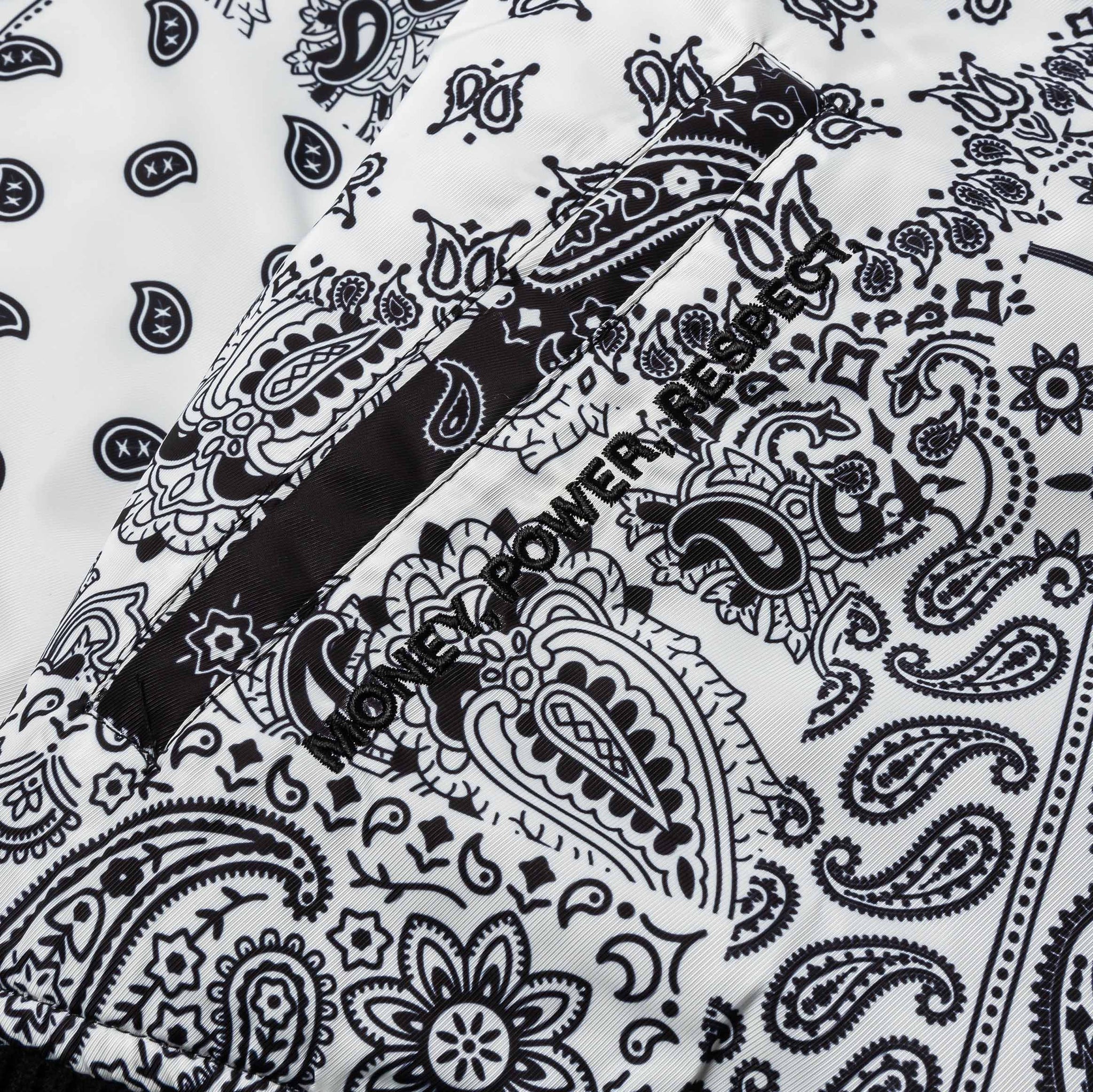 Shoe Palace SP x Scarface Paisley Varsity Jacket Black White