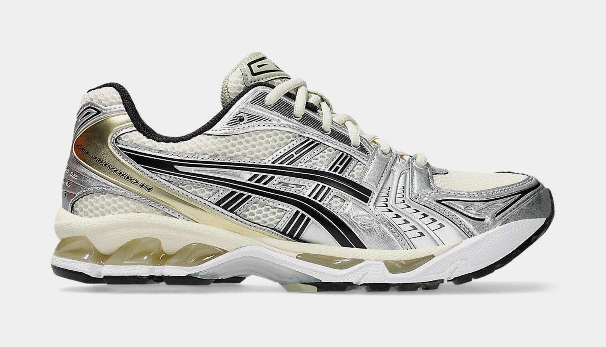 ASICS Gel Kayano 14 Mens Running Shoes Birch Pure Silver 1203A537
