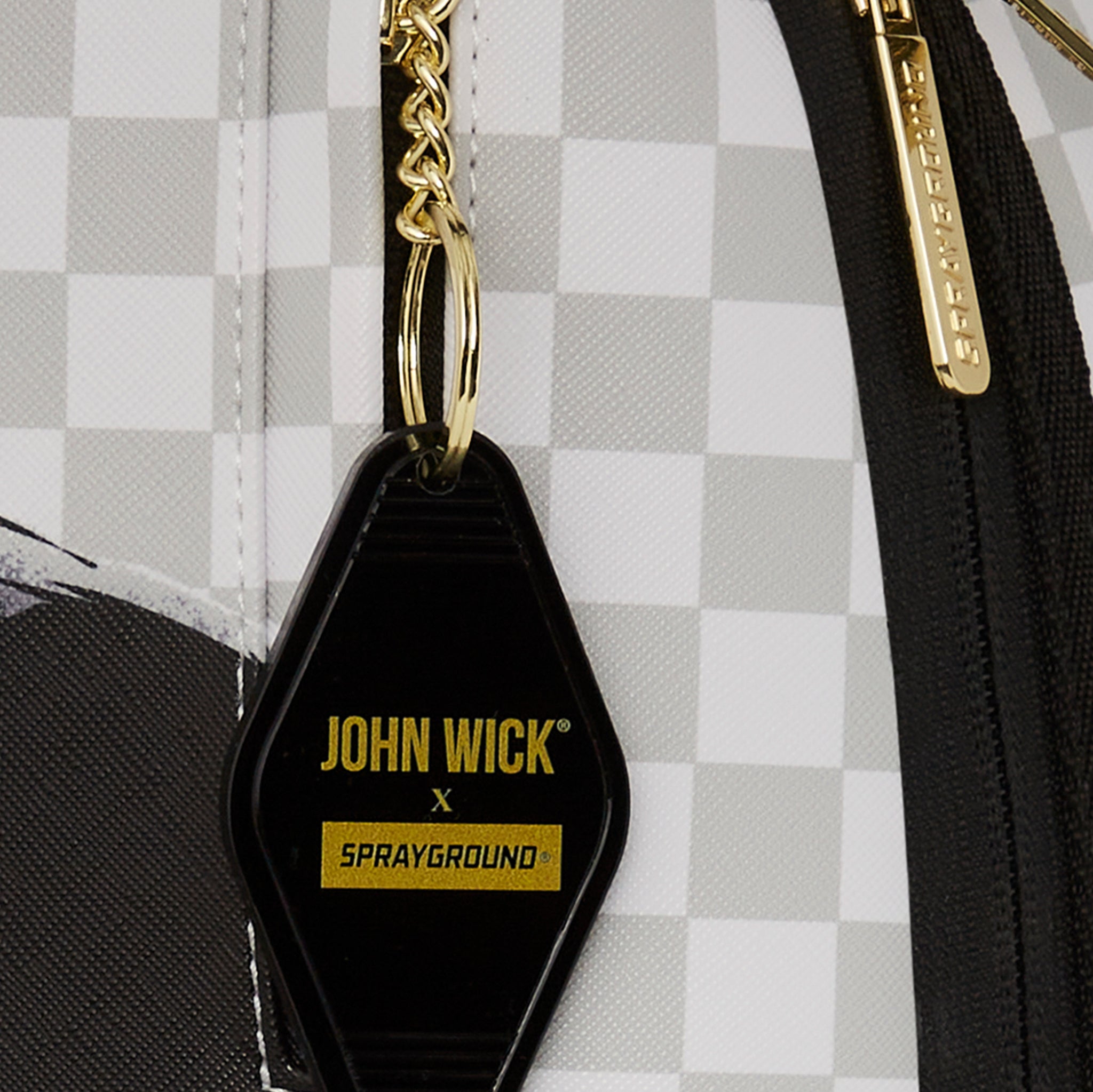 Sprayground John Wick Sharks In Paris Mens Backpack Black White 