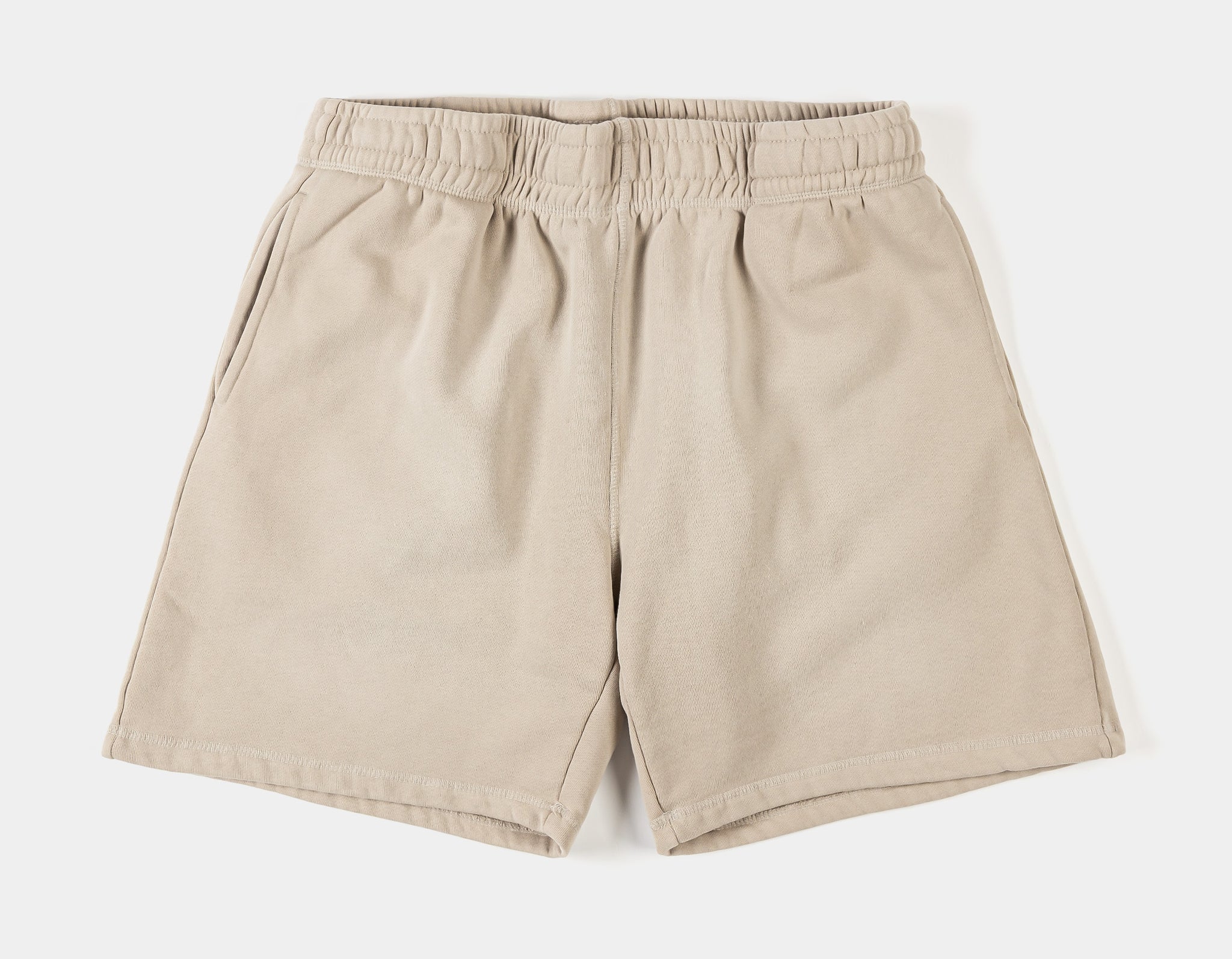 Maison Article Washed Fleece Mens Shorts Beige Beige MAFS203