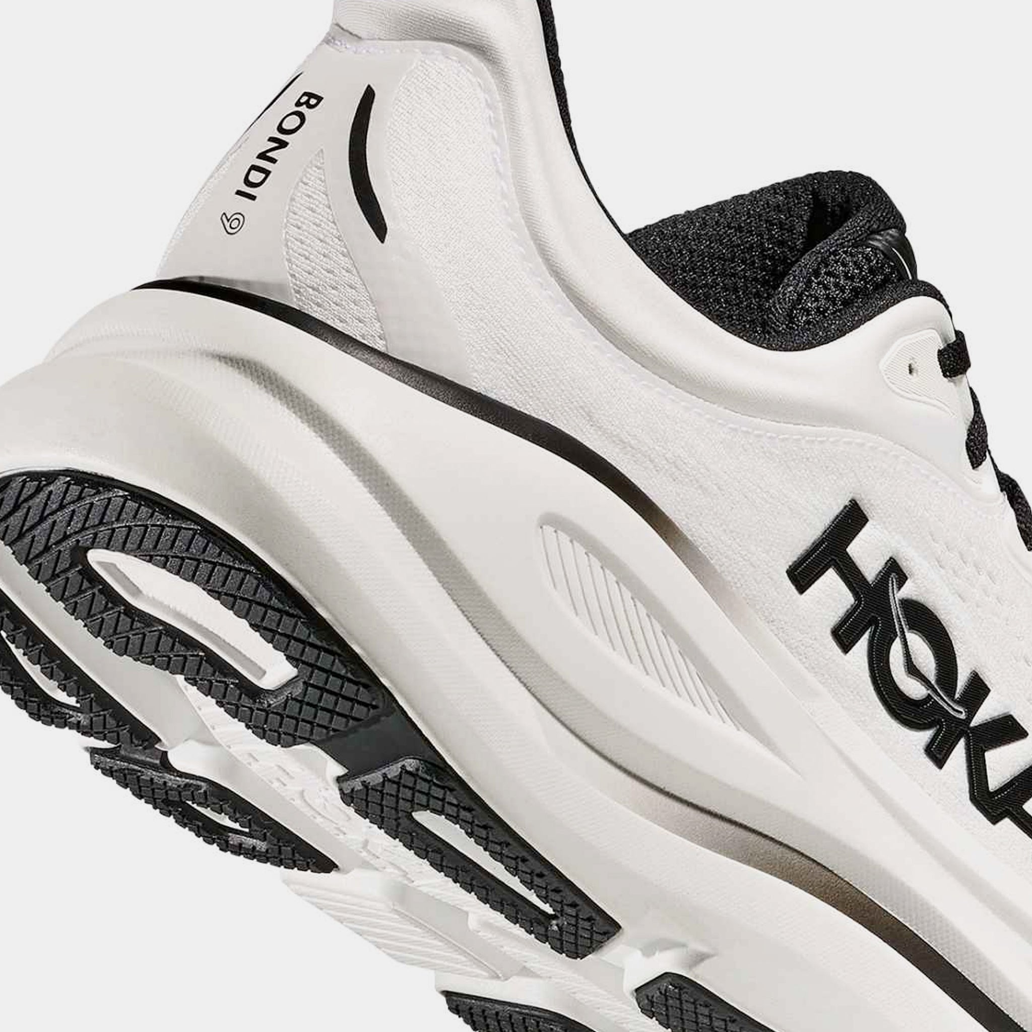 Hoka Bondi 9 Mens Running Shoes White Black 1162011-WBLC – Shoe Palace
