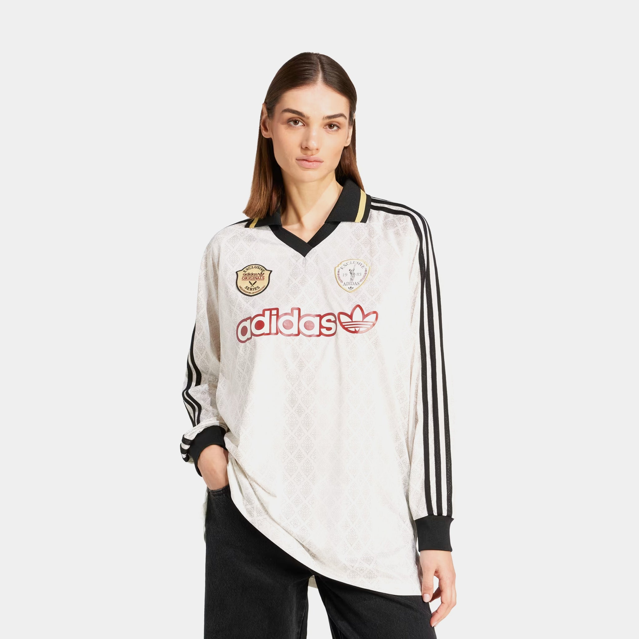 adidas Originals Retro Cricket Womens Jersey Off White KA4381