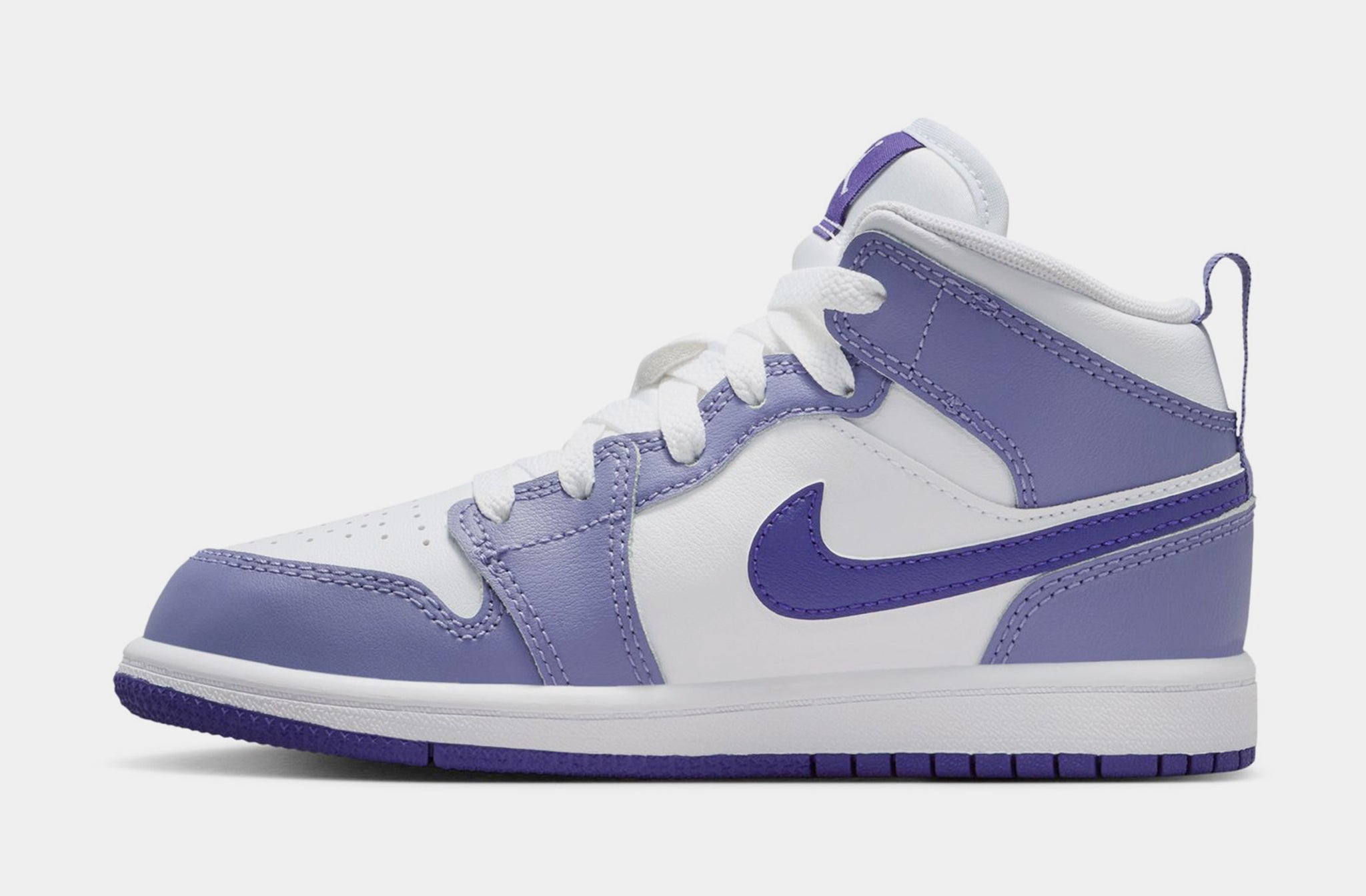 Jordan Air Jordan 1 Mid Preschool Lifestyle Shoes Dusty Amethyst 