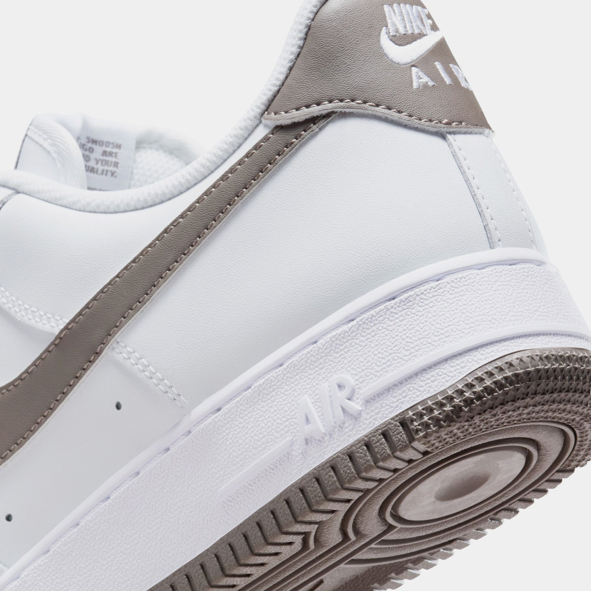 air force 1 stone and white