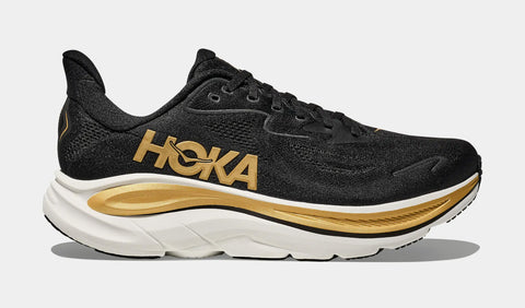 Hoka Clifton 10 Mens Running Shoes Black Gold 1162030-BKGD  display picture 1