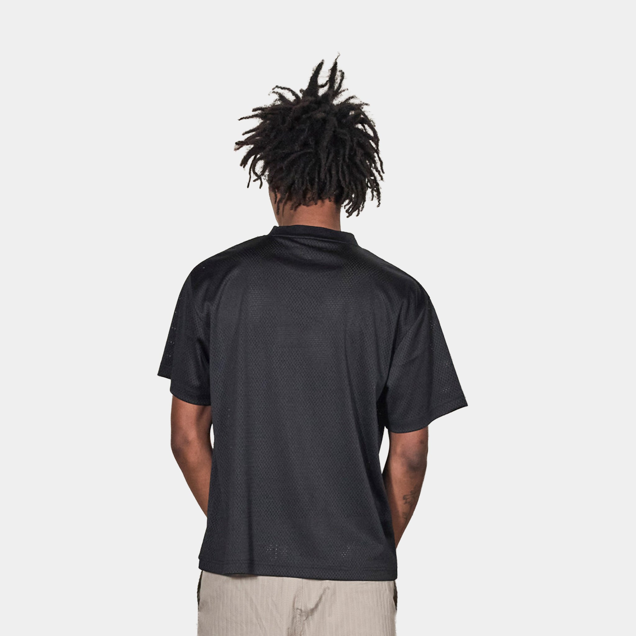 Pleasures Twitch Mesh Mens Short Sleeve Shirt Black Black P26SU025