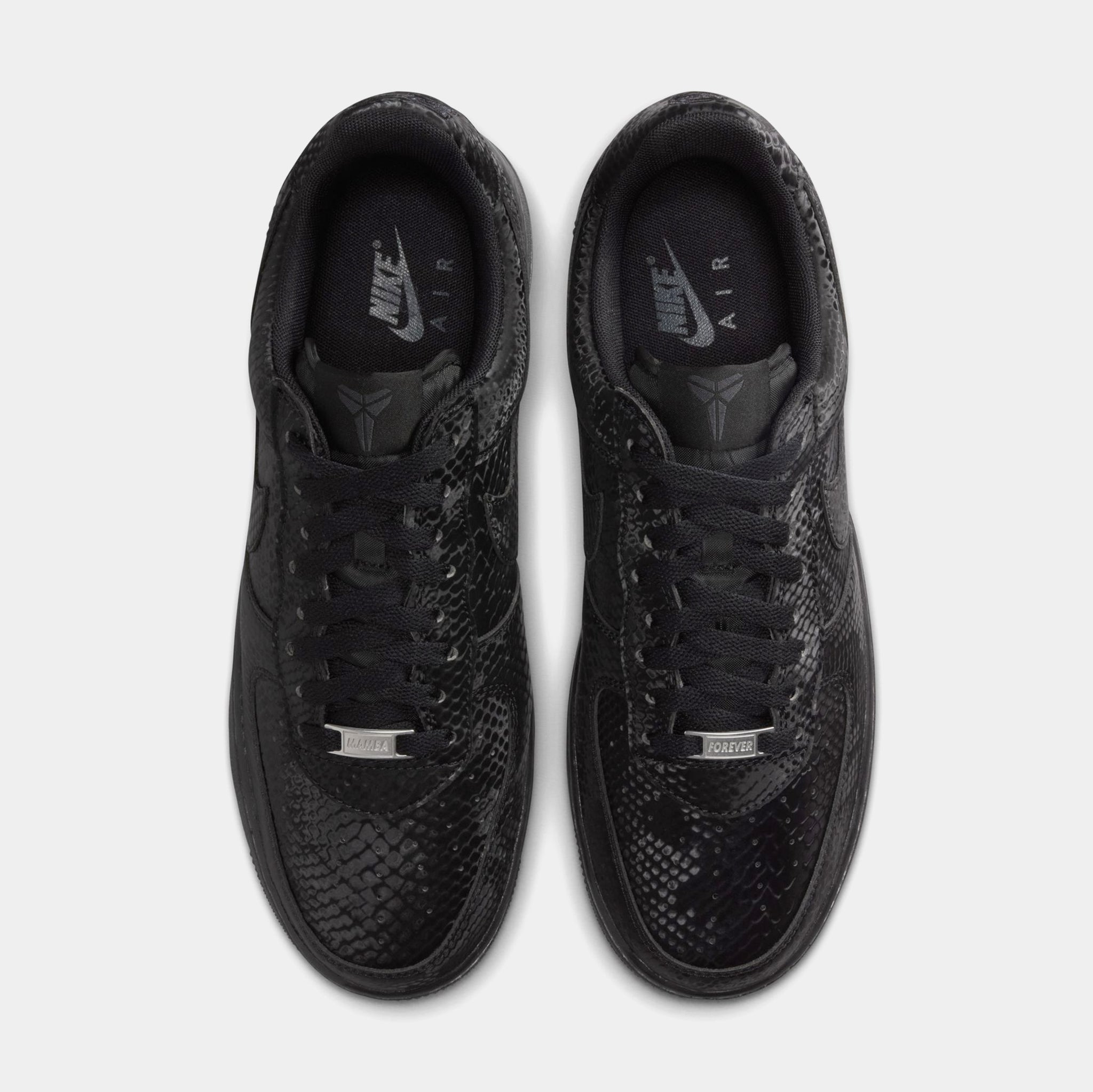 Nike Kobe Air Force 1 Low Triple Black Mens Lifestyle Shoes Black 