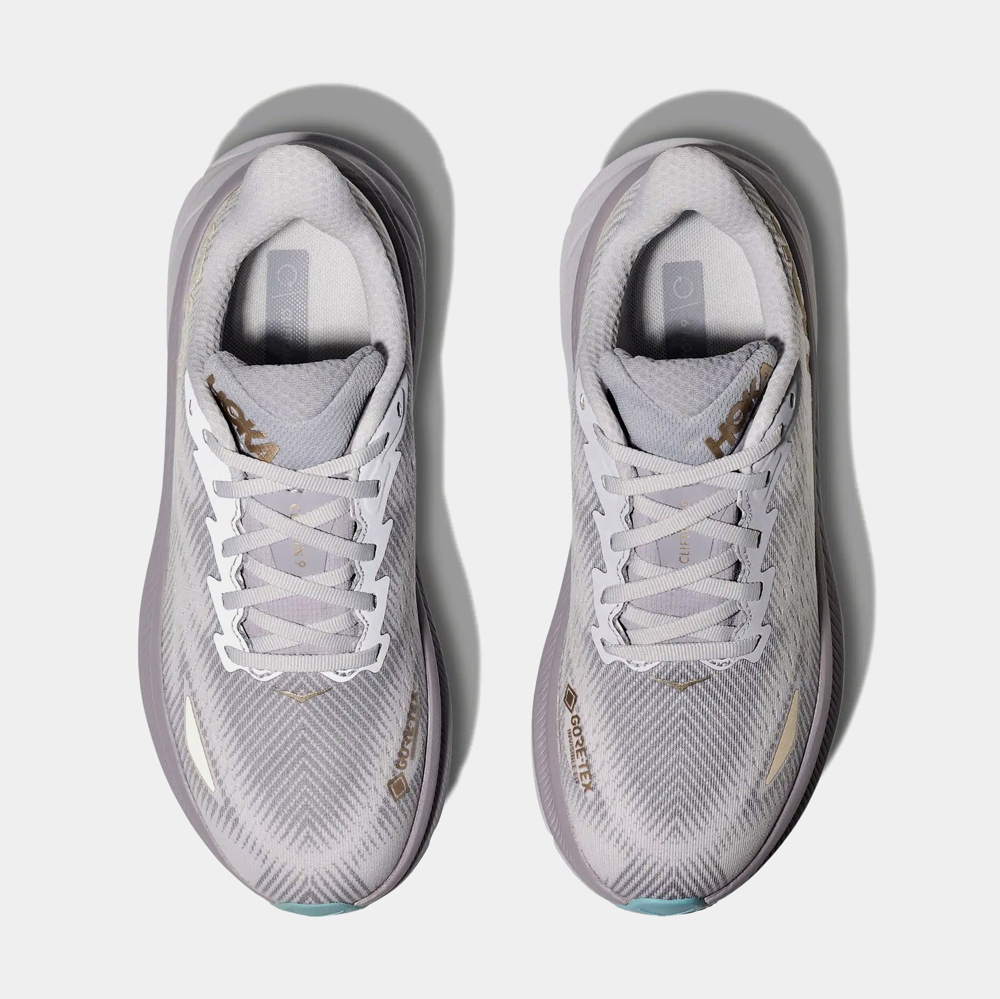 Hoka Clifton 9 GORE-TEX Womens Running Shoes Grey Beige 1141490F