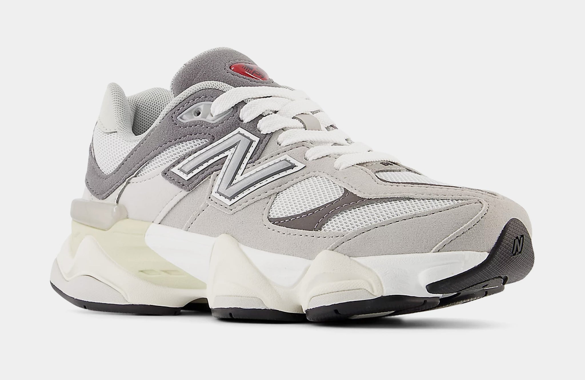 New Balance 9060 Grade School Running Shoes Grey White GC9060GY