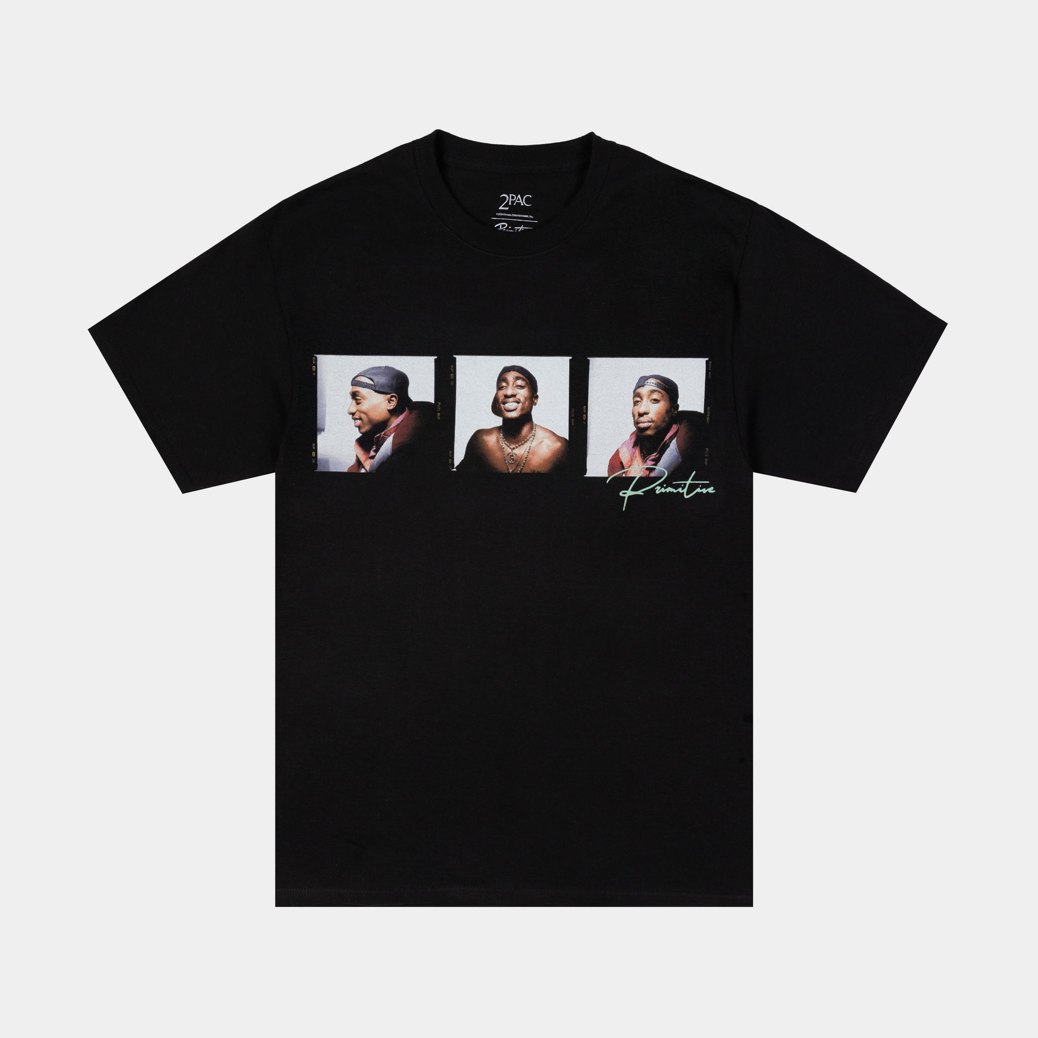 Primitive Tupac Truth Mens Short Sleeve Shirt Black Mint PAPHO2458