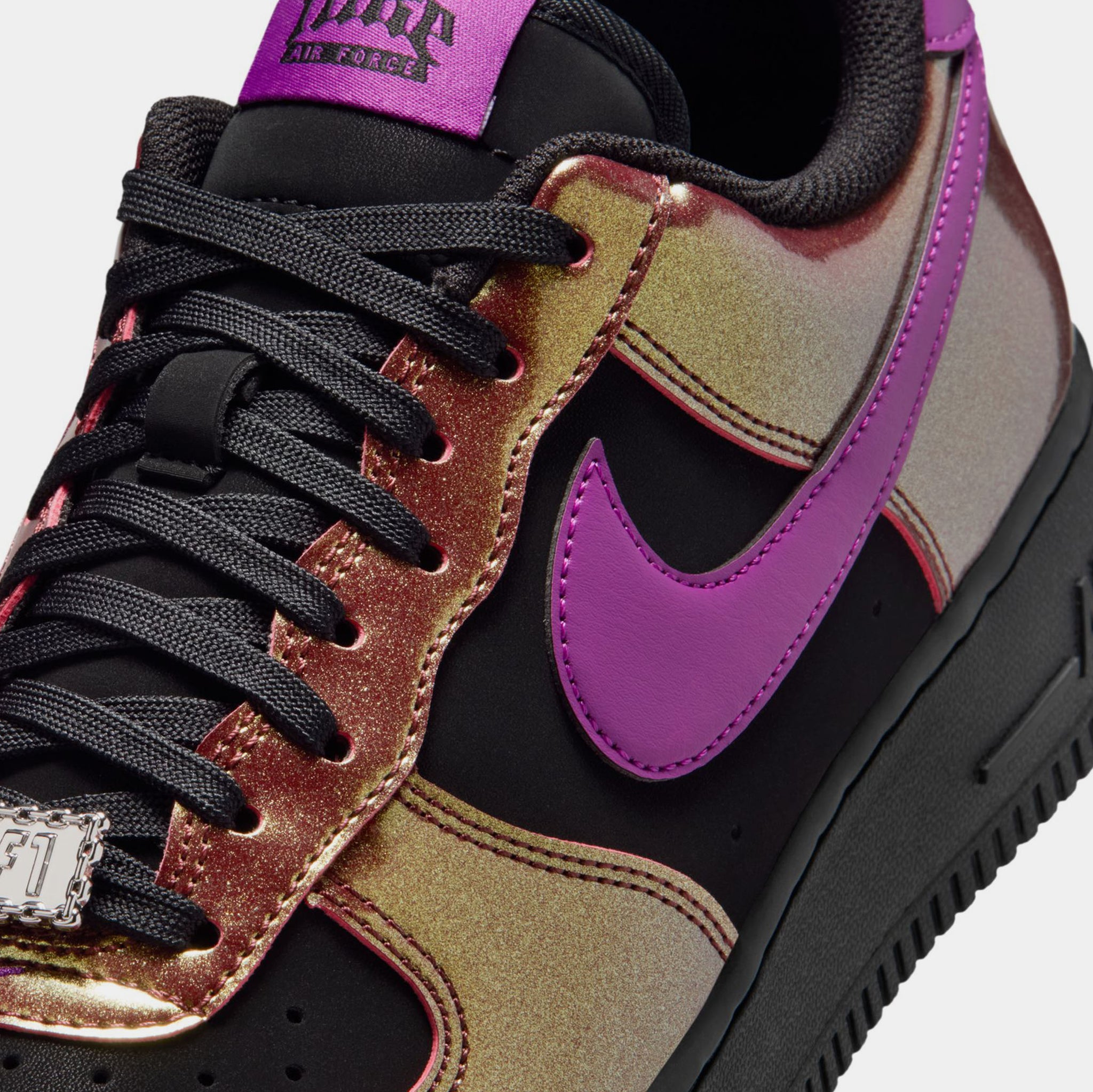 Nike Air Force 1 '07 LV8 Mens Lifestyle Shoes Black Bold Berry